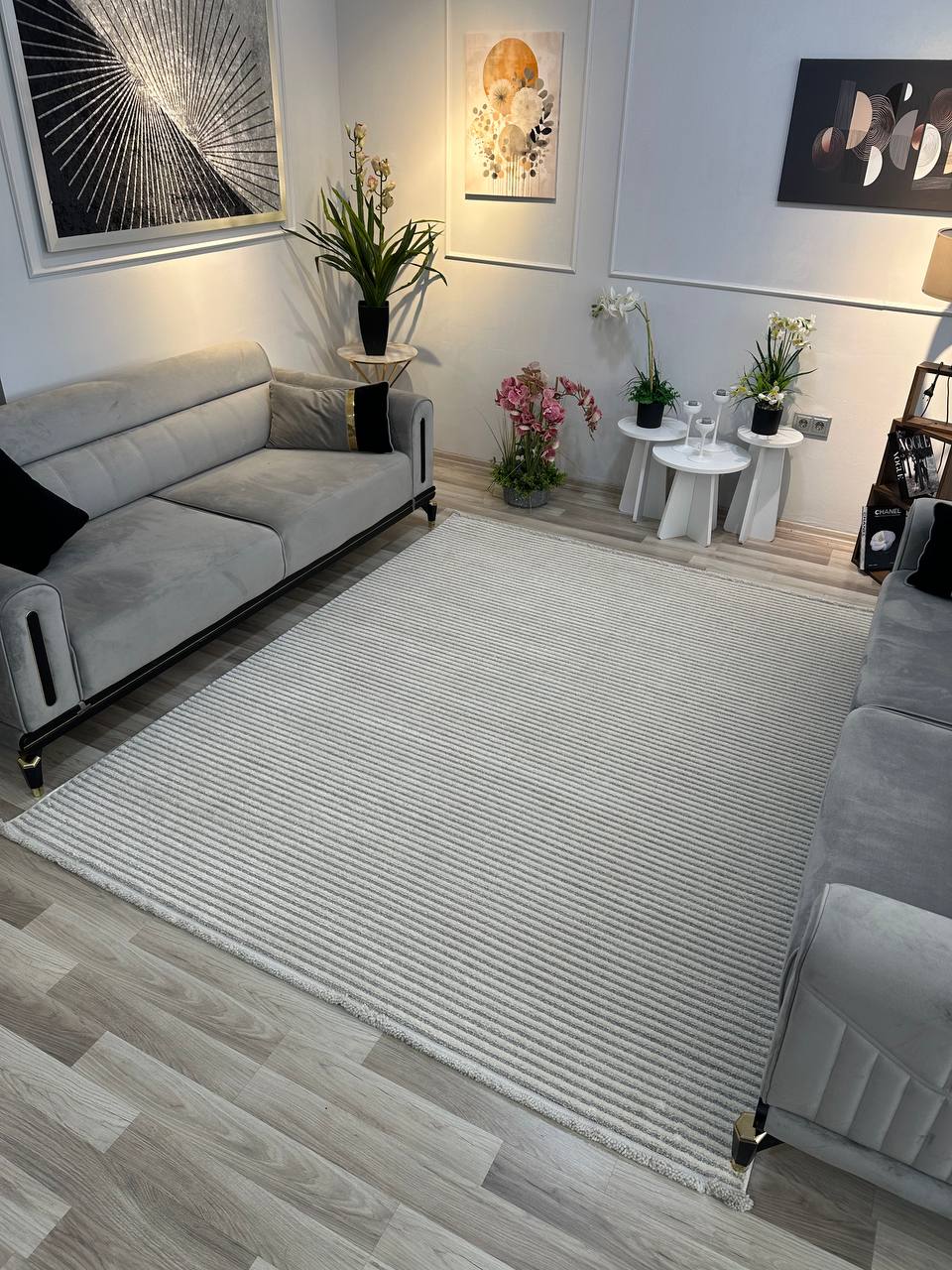 VERONA C3 GRİ Sık Dokuma Salon Mutfak Koridor Halısı-KP