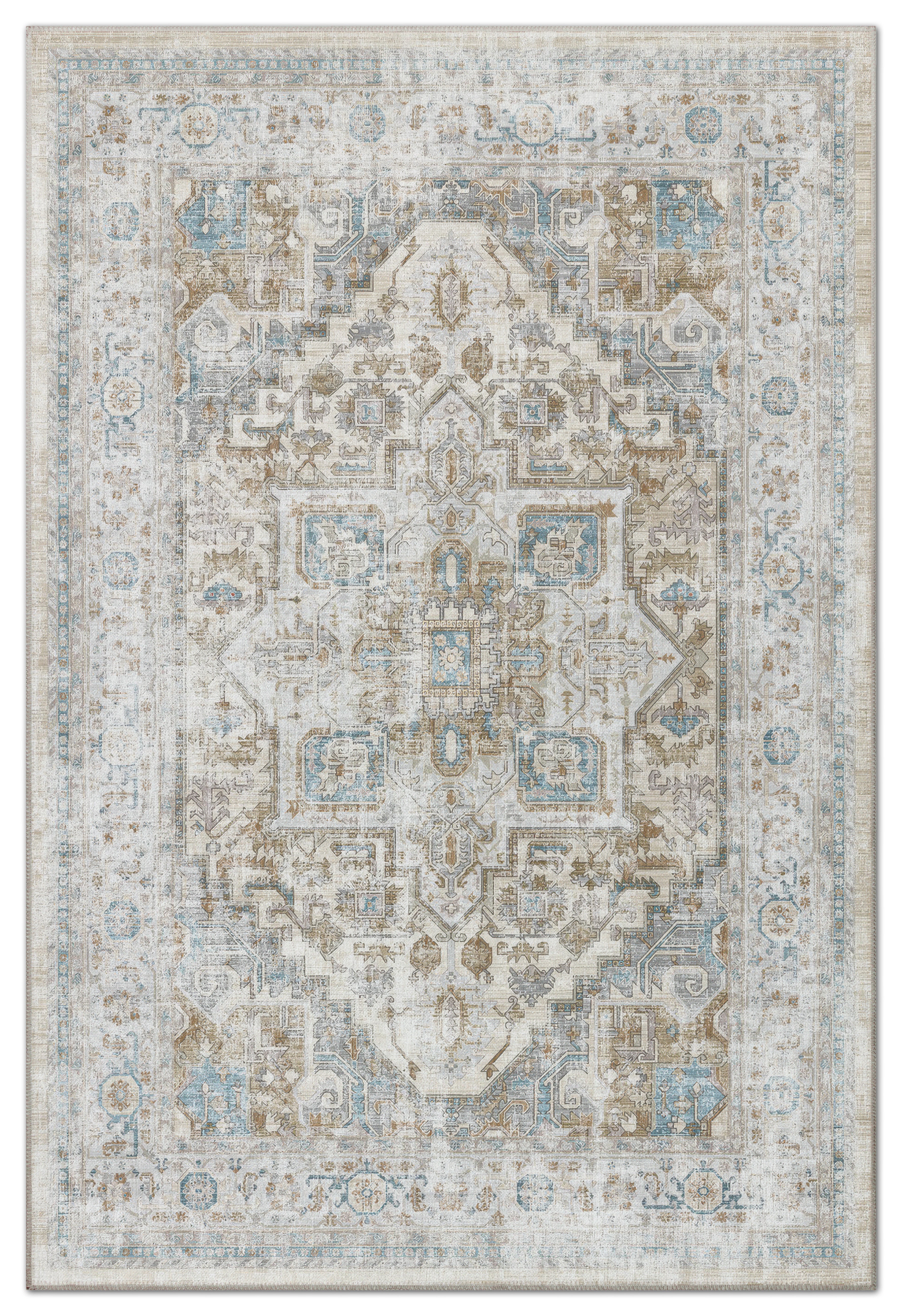 Arte VN033-1 Vintage Klasik Desenli Dekoratif Şönil Halı