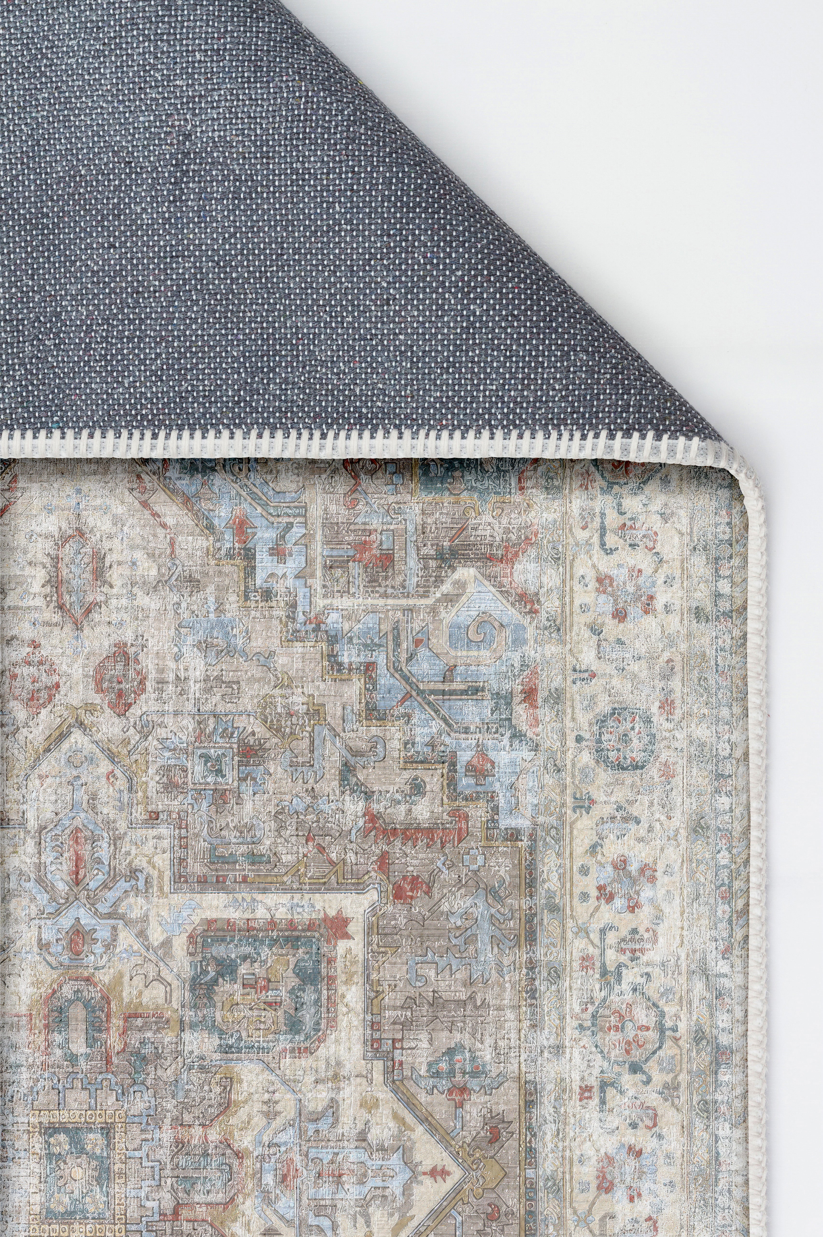 Arte VN033-3 Vintage Klasik Desenli Dekoratif Şönil Halı