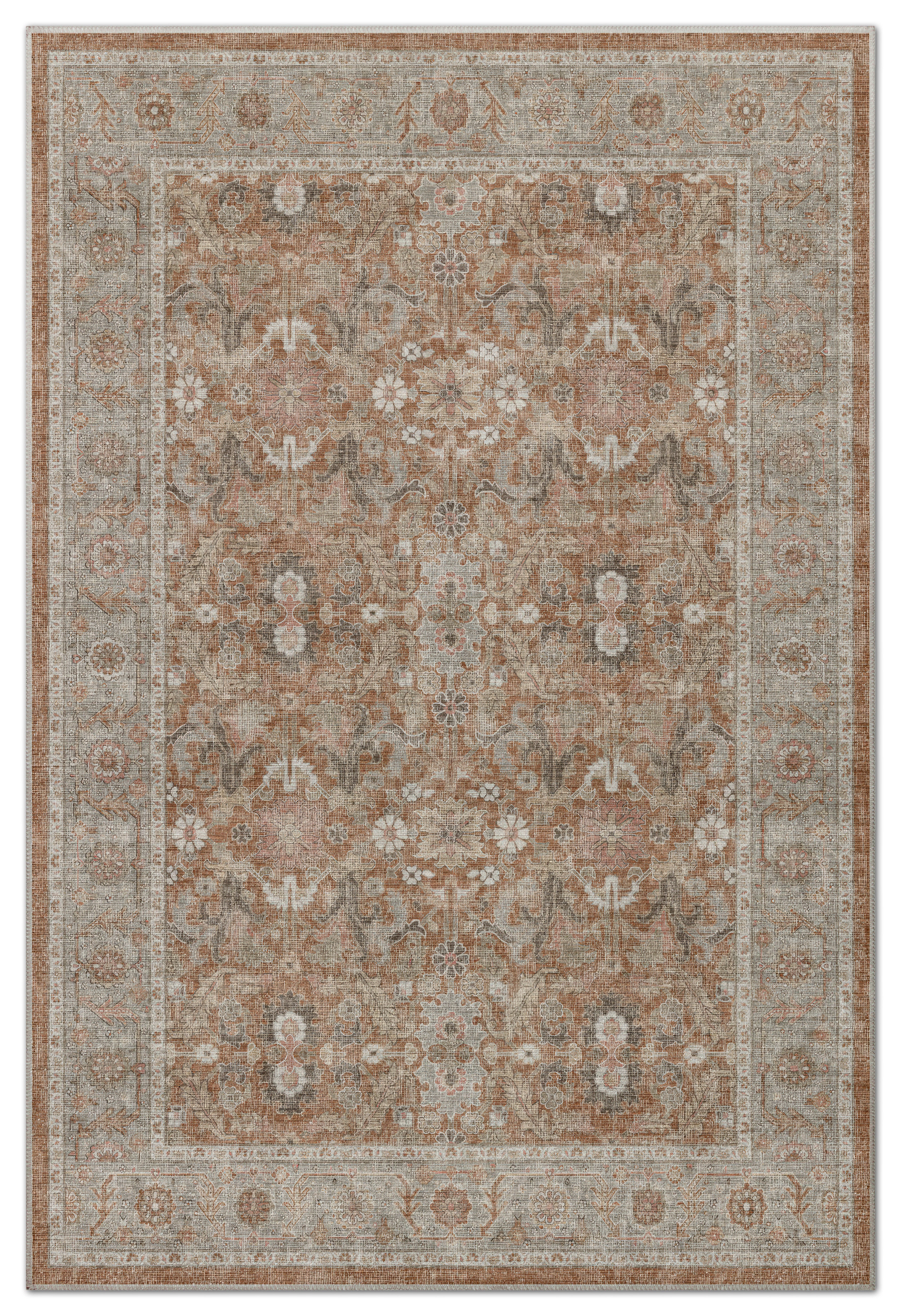 Arte VN035 Vintage Klasik Desenli Dekoratif Şönil Halı