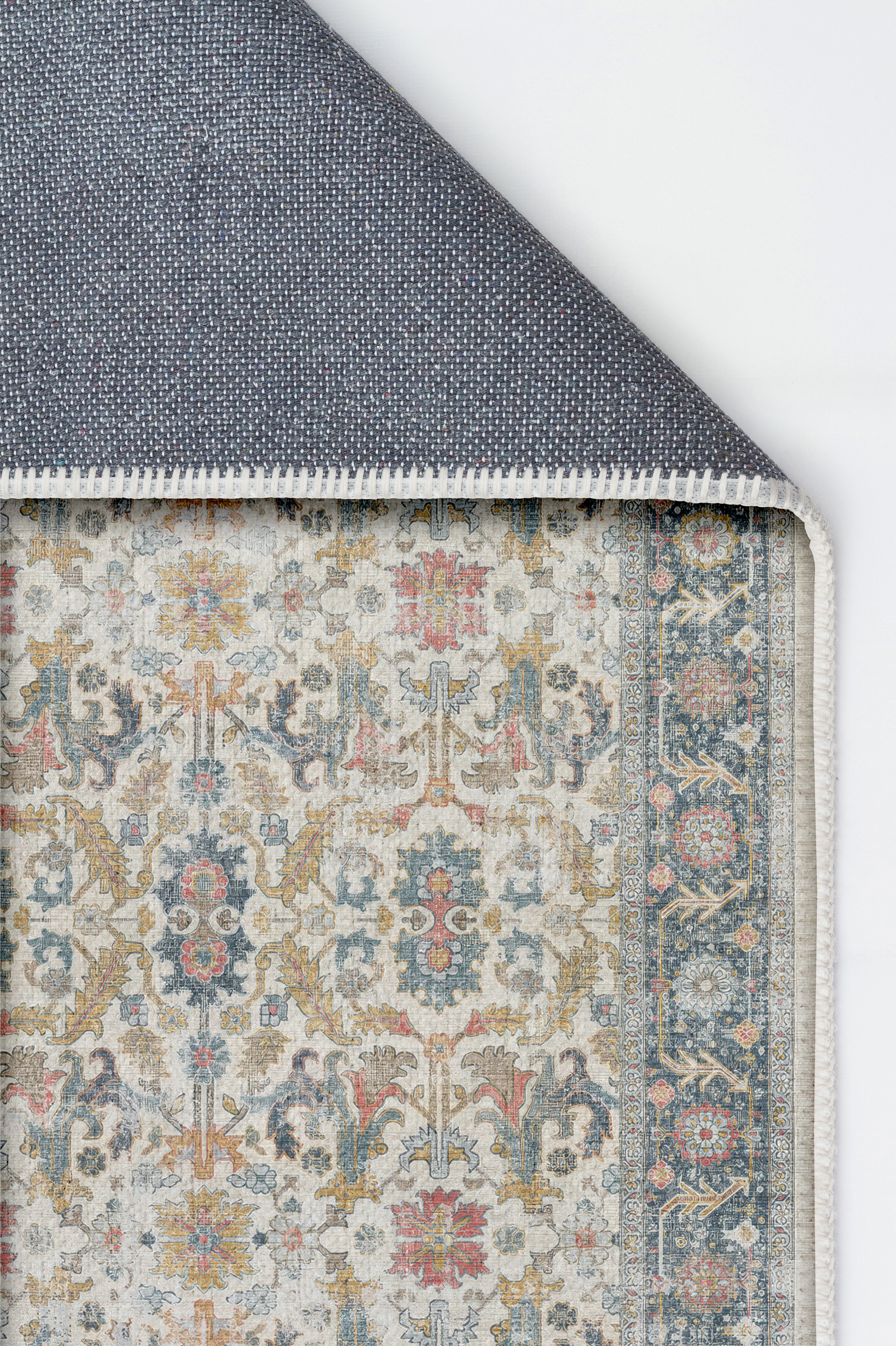 Arte VN037 Vintage Klasik Desenli Dekoratif Şönil Halı