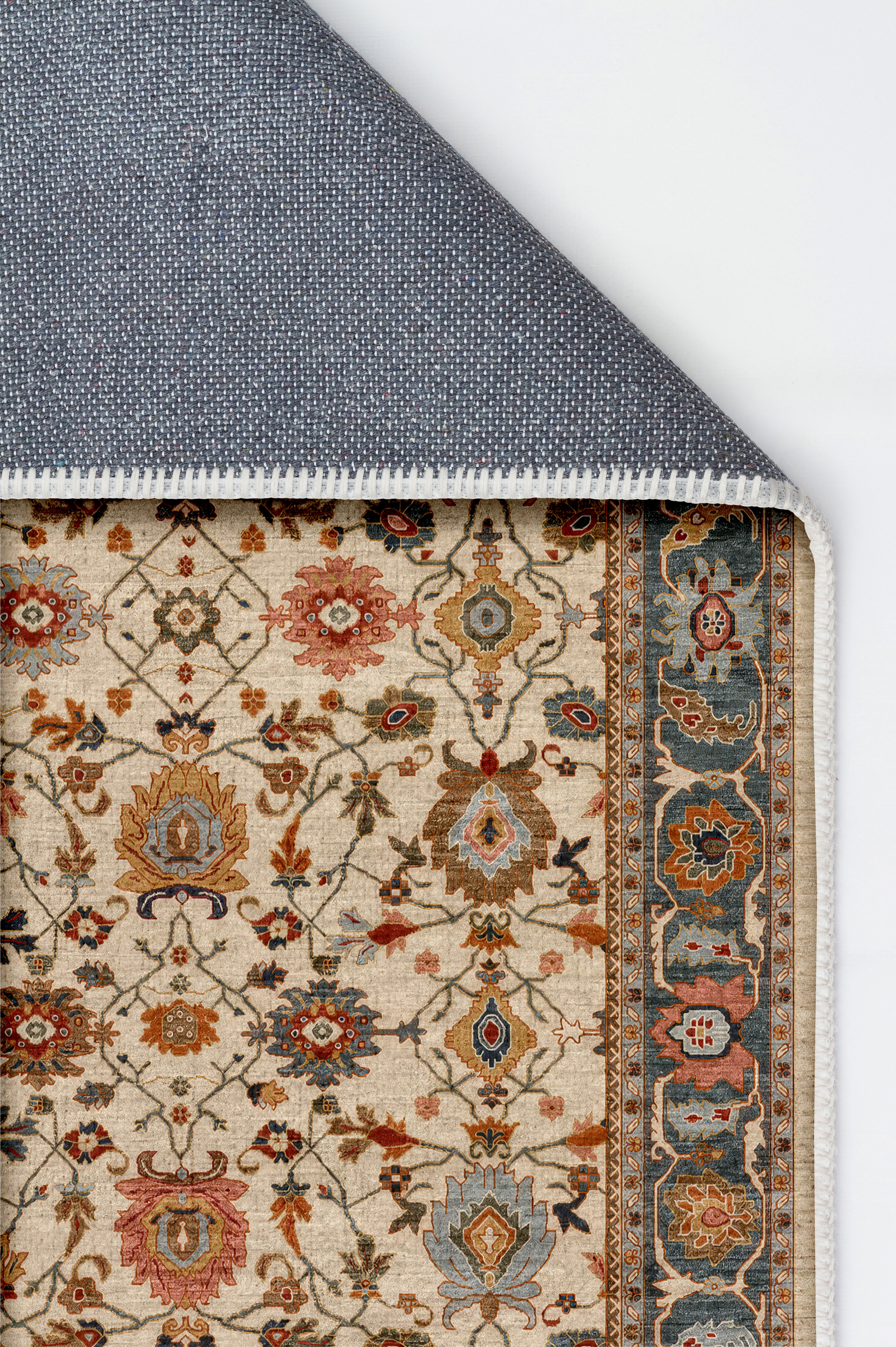 Arte VN038 Vintage Klasik Desenli Dekoratif Şönil Halı