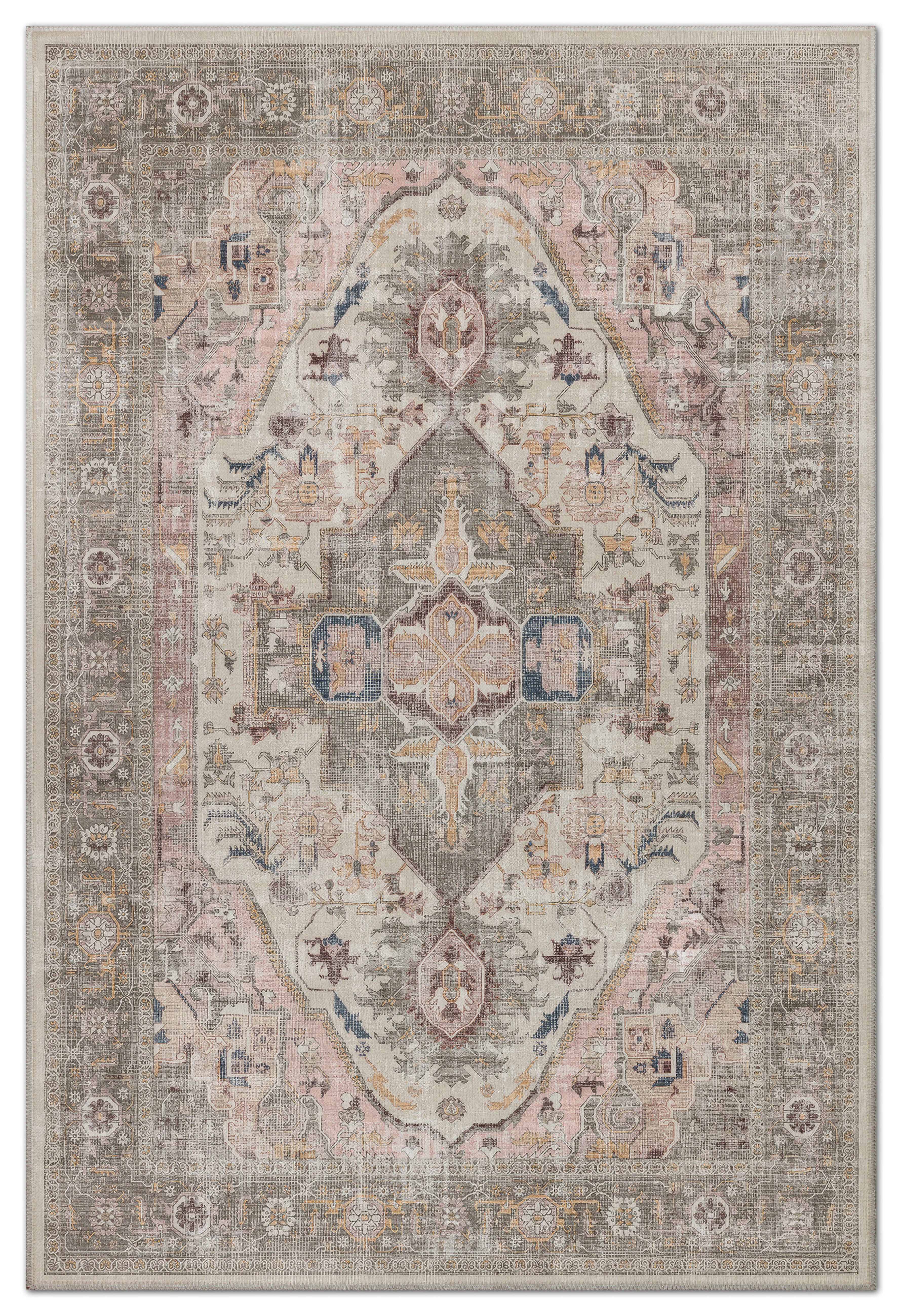 Arte VN040-1 Vintage Klasik Desenli Dekoratif Şönil Halı