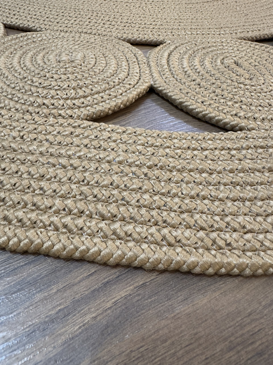 JÜT-RV424 Elde Dokuma Doğal Jüt Hasır Halı