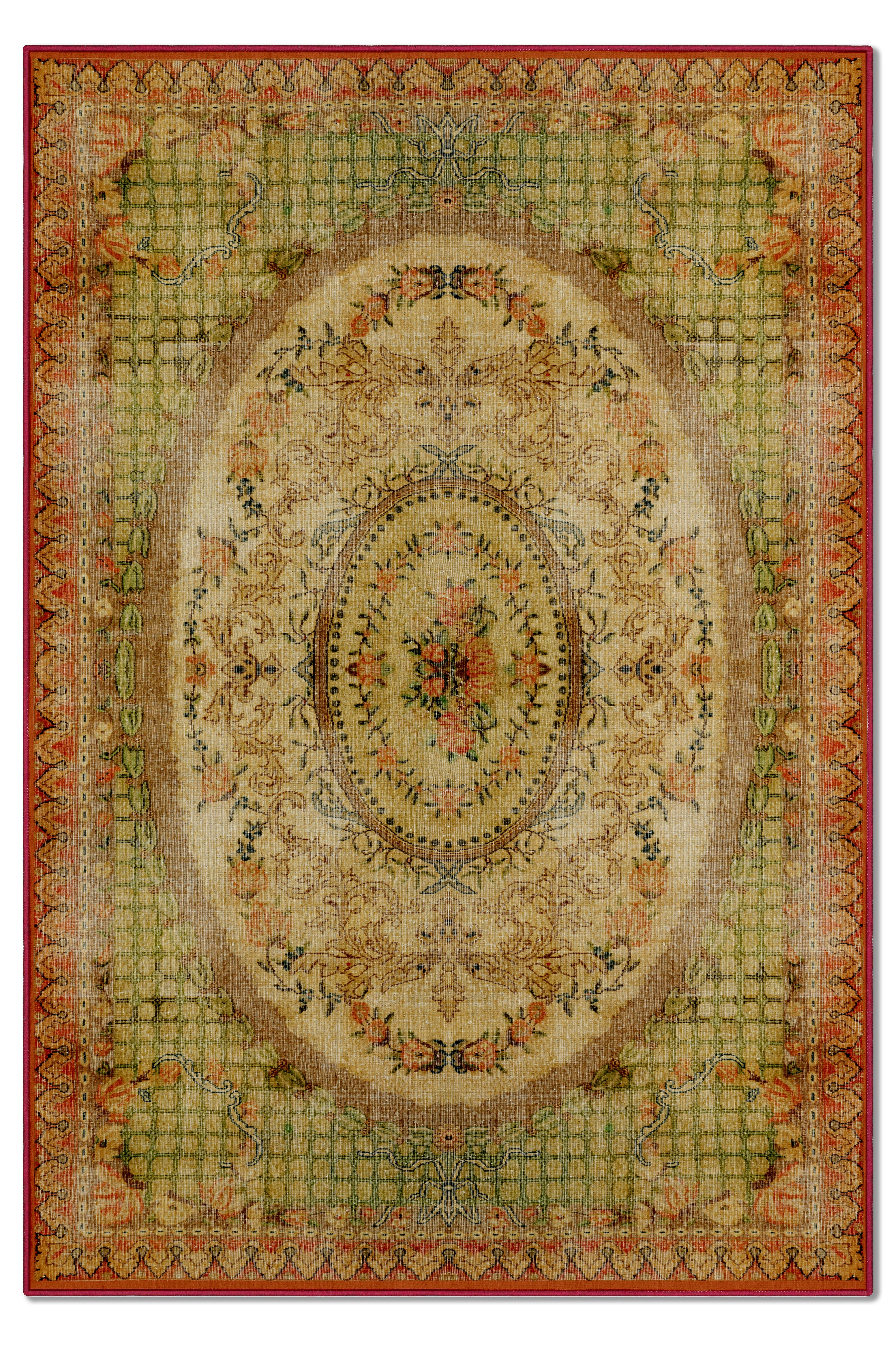 Arte DS004 - Antik Serisi Vintage Modern Desenli Dokuma Taban Dekoratif Halı