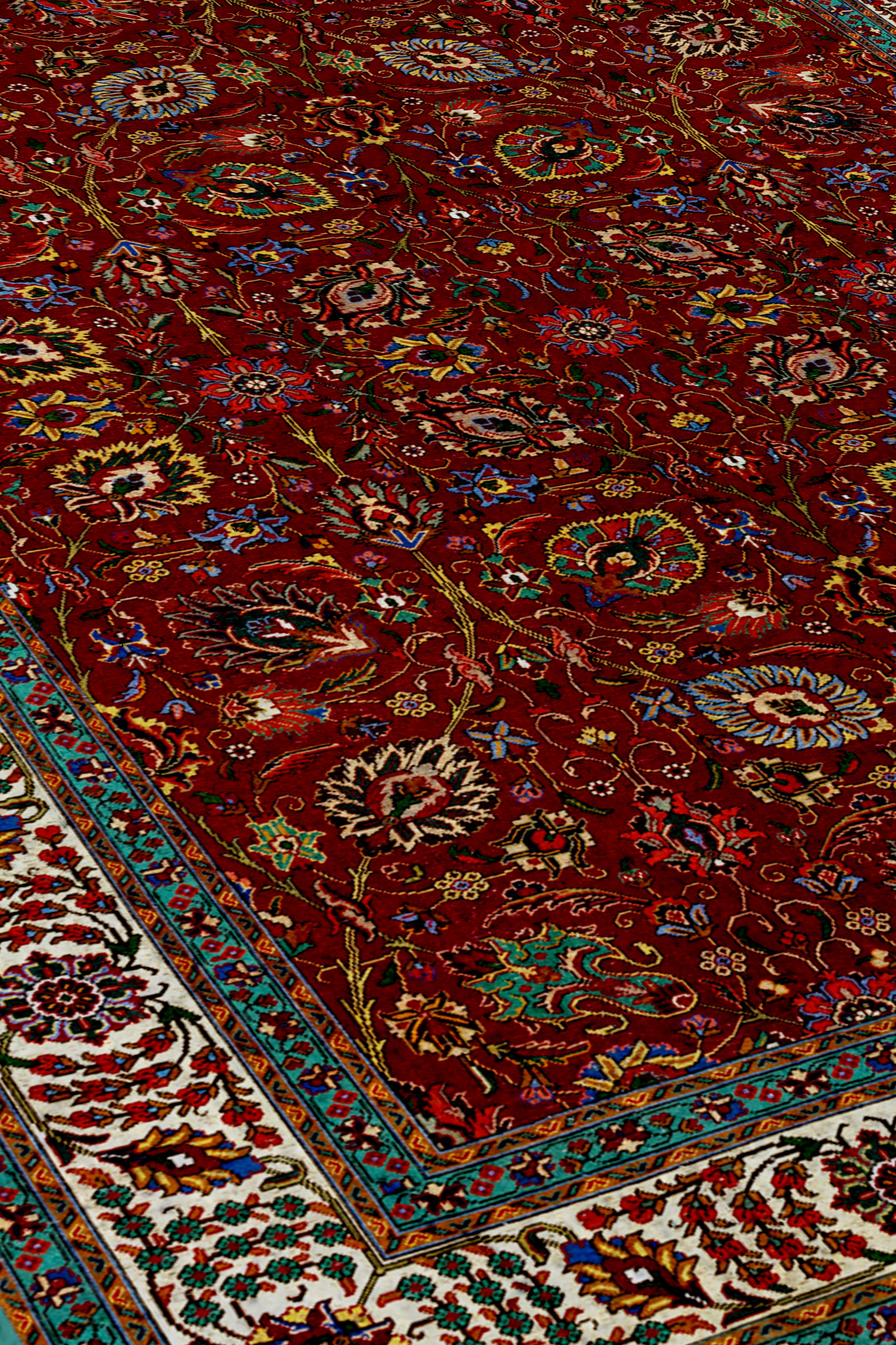 Arte DS022 Klasik Çiçek Figürlü Dekoratif Dokuma Halı