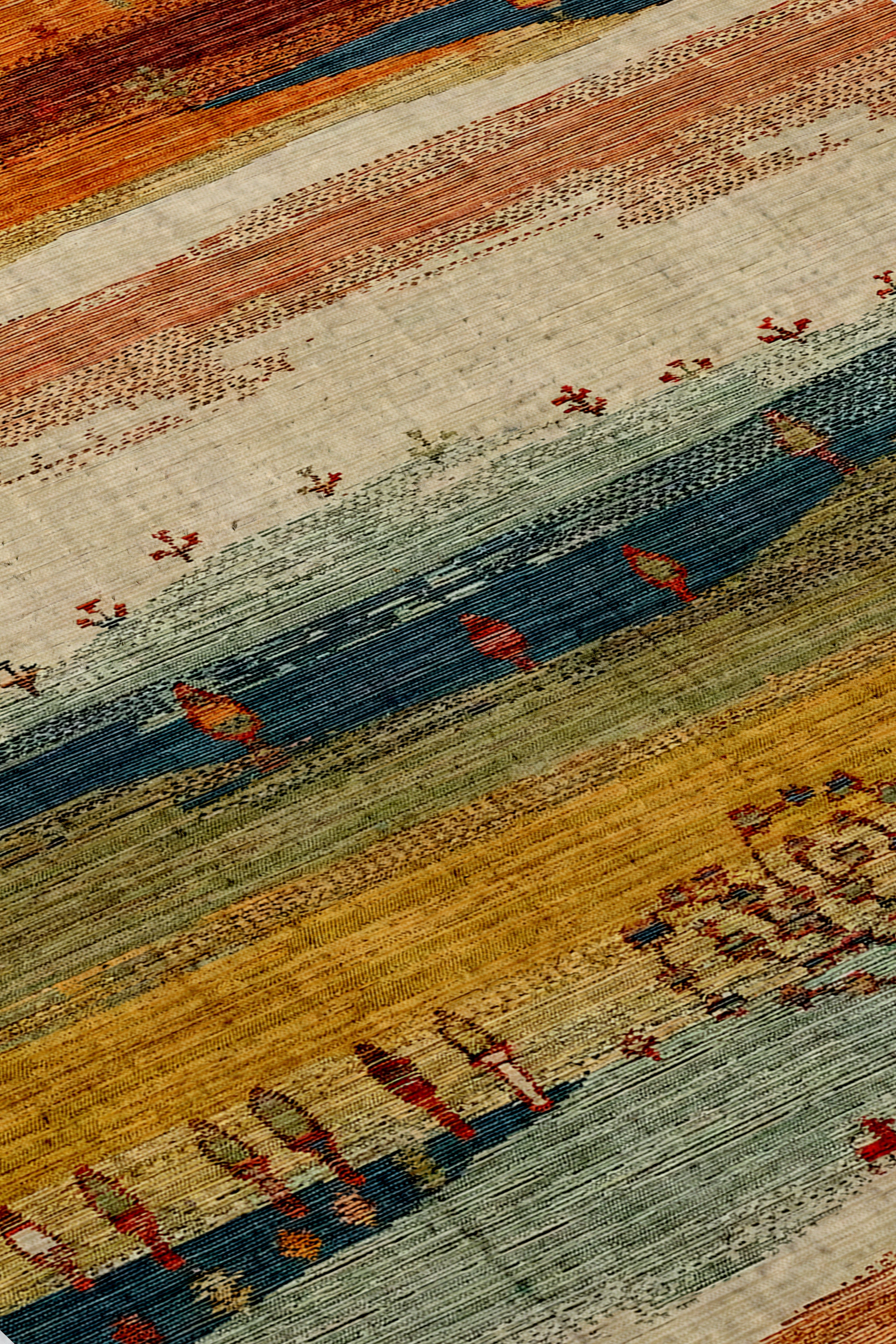 Arte DS299 Vintage Orman Desenli Dekoratif Dokuma Halı