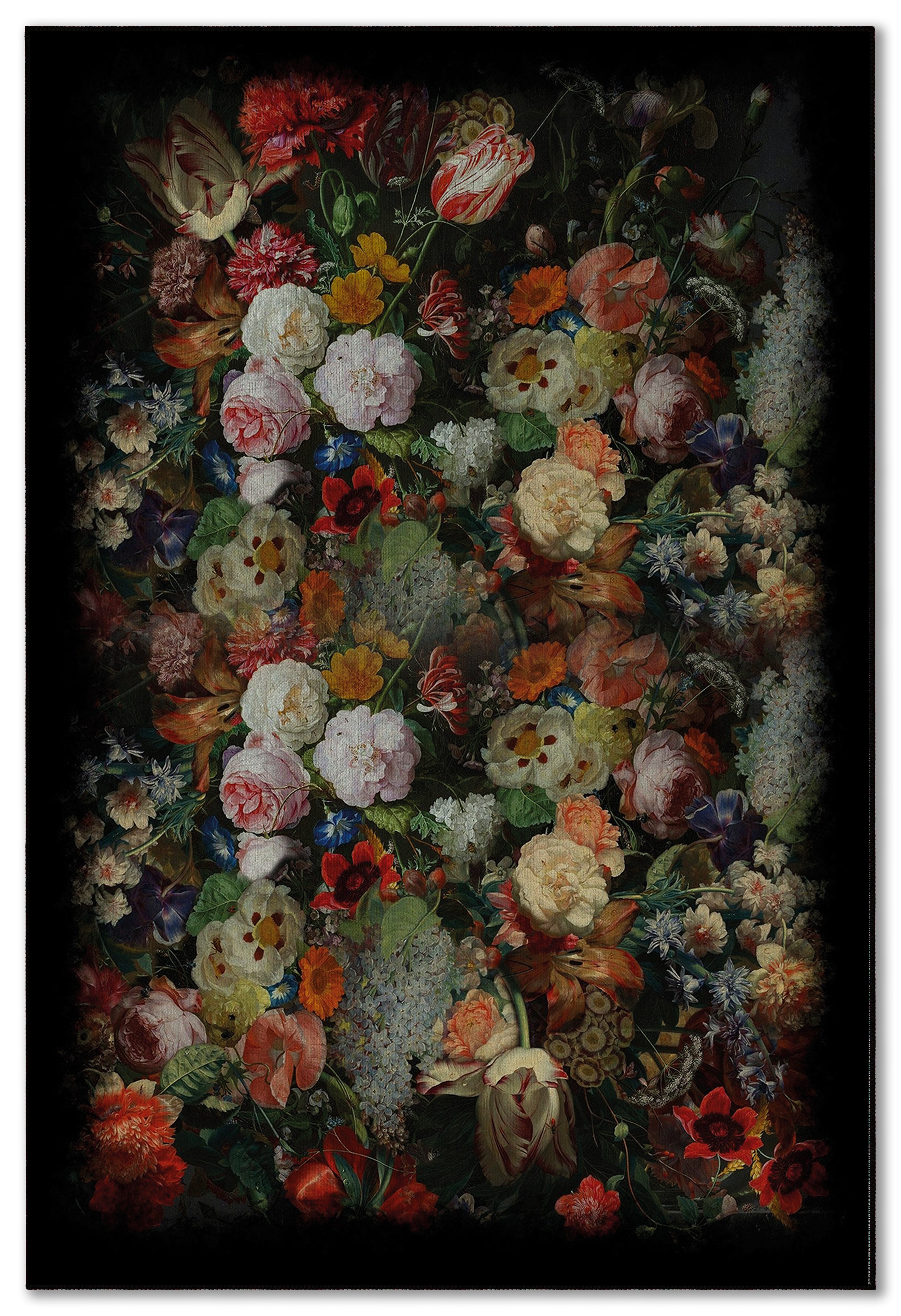 Arte HD017 Çiçek Desenli Dekoratif Dokuma Halı