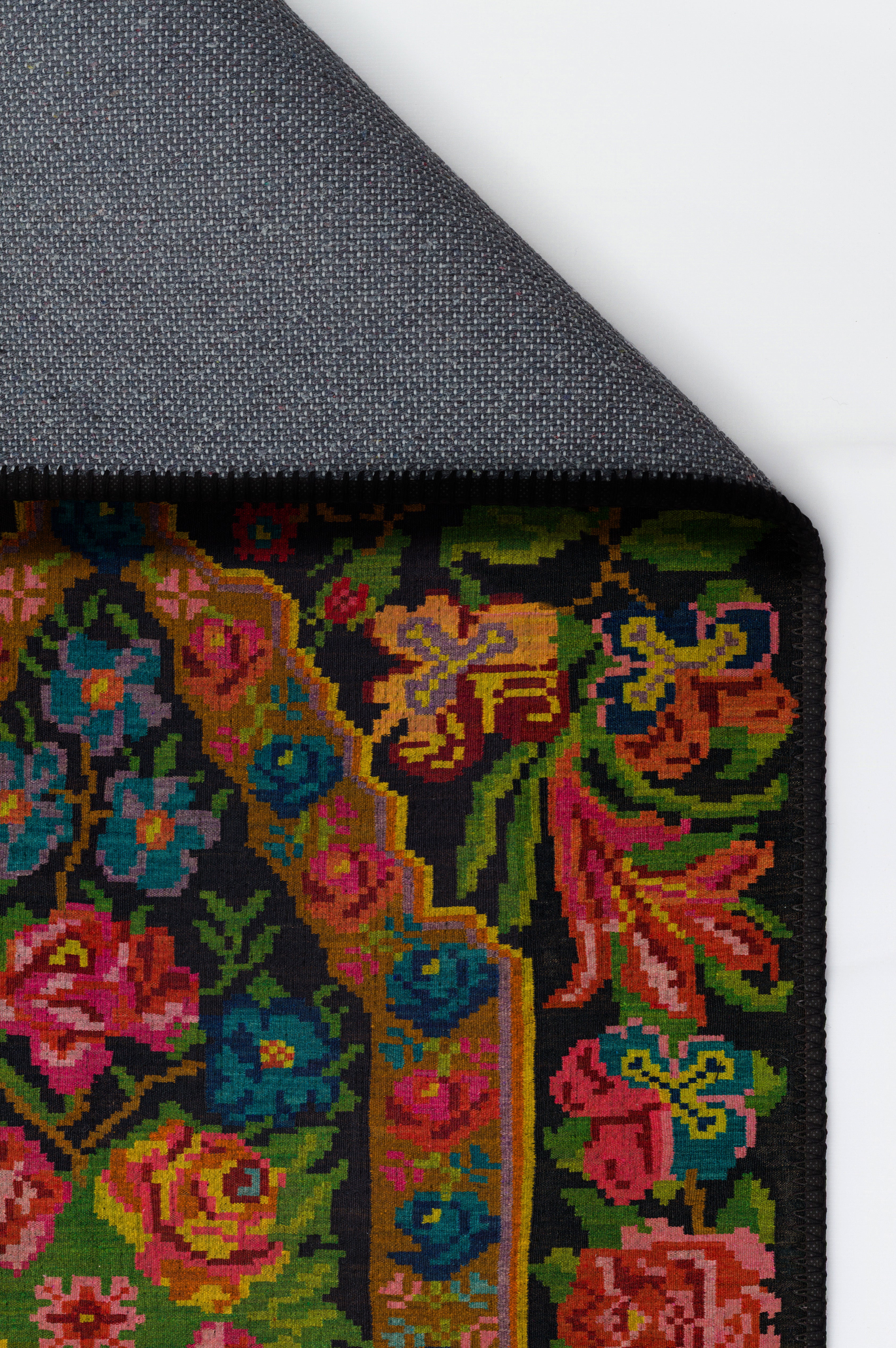 Arte HD018 Çiçek Desenli Dekoratif Dokuma Halı