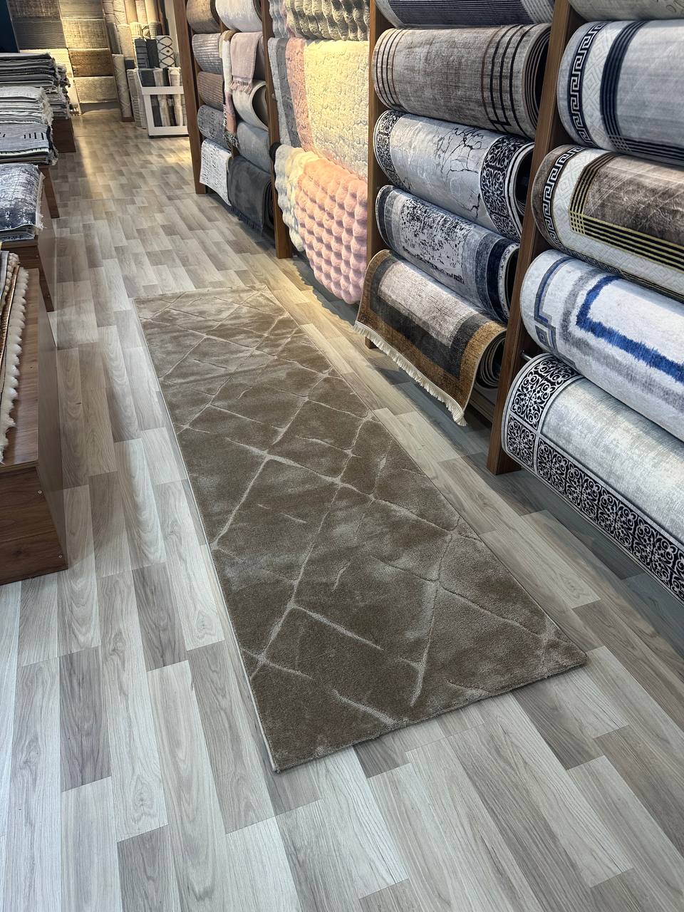 VERONA 11-T VİZON Sık Dokuma Salon Mutfak Koridor Halısı-KP