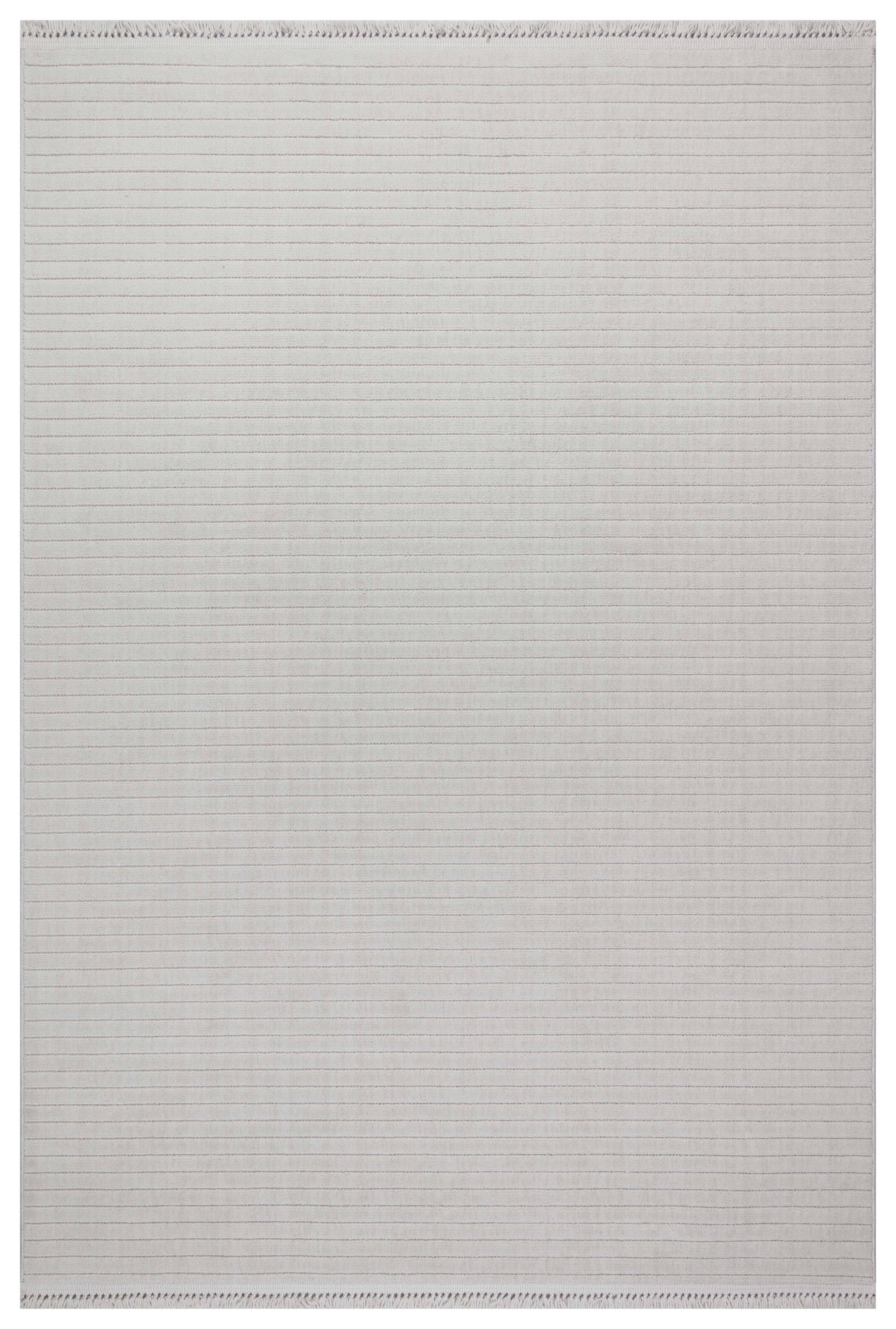 MİLAS T-JP55 GRİ Kabartmalı Modern Geometrik Desenli Salon Koridor Mutfak Halısı