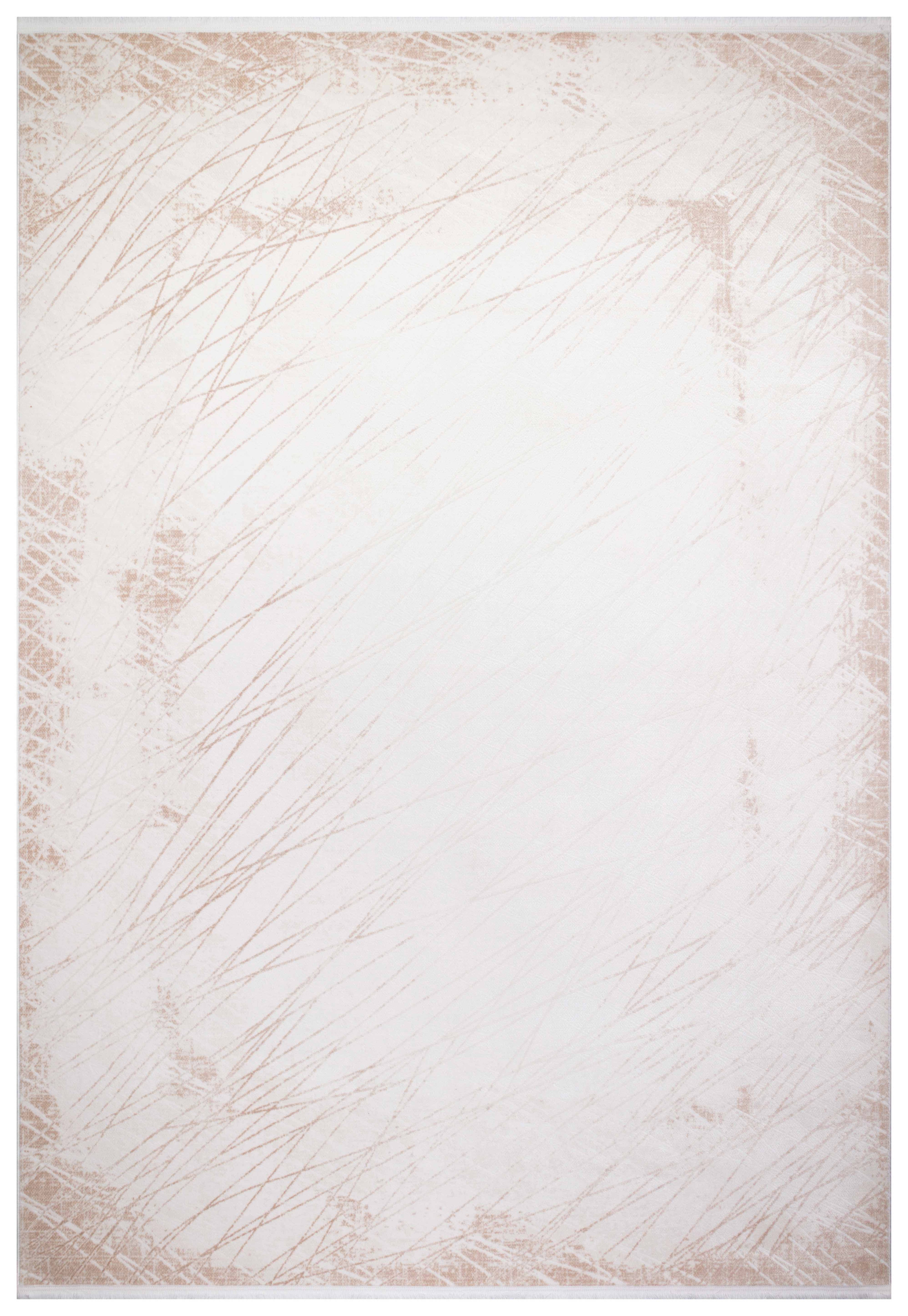 İCON T-RA06 KREM Modern Geometrik Desenli Salon Koridor Mutfak Halısı