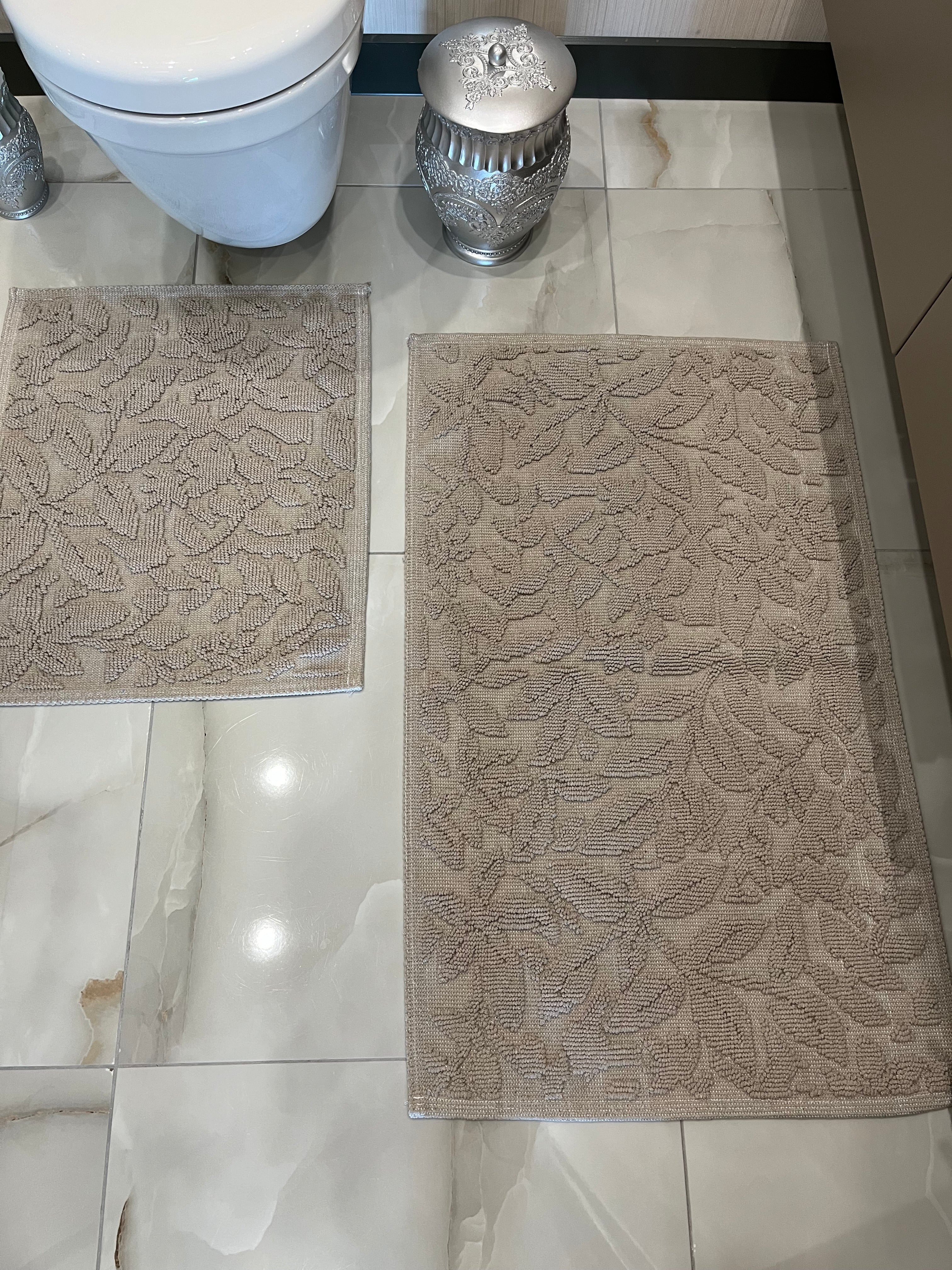 VİZON - Yıkanabilir Pamuk Dokuma Taban 60x100 50x60 2&