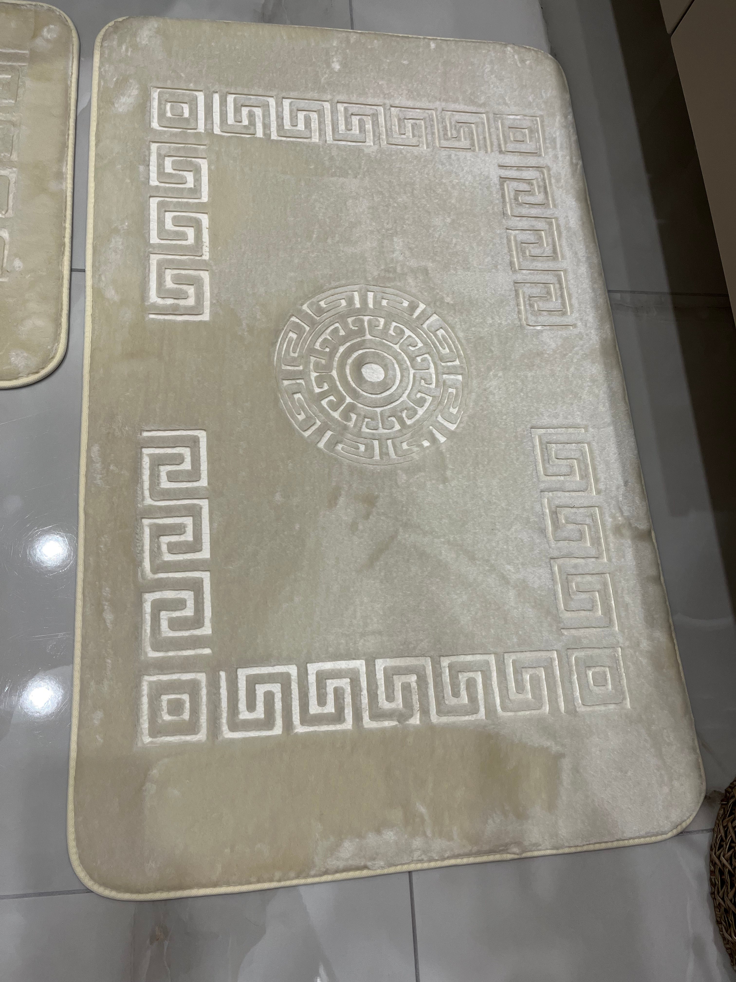 KREM - Yıkanabilir Kaymaz Taban 60x100 50x60 2&
