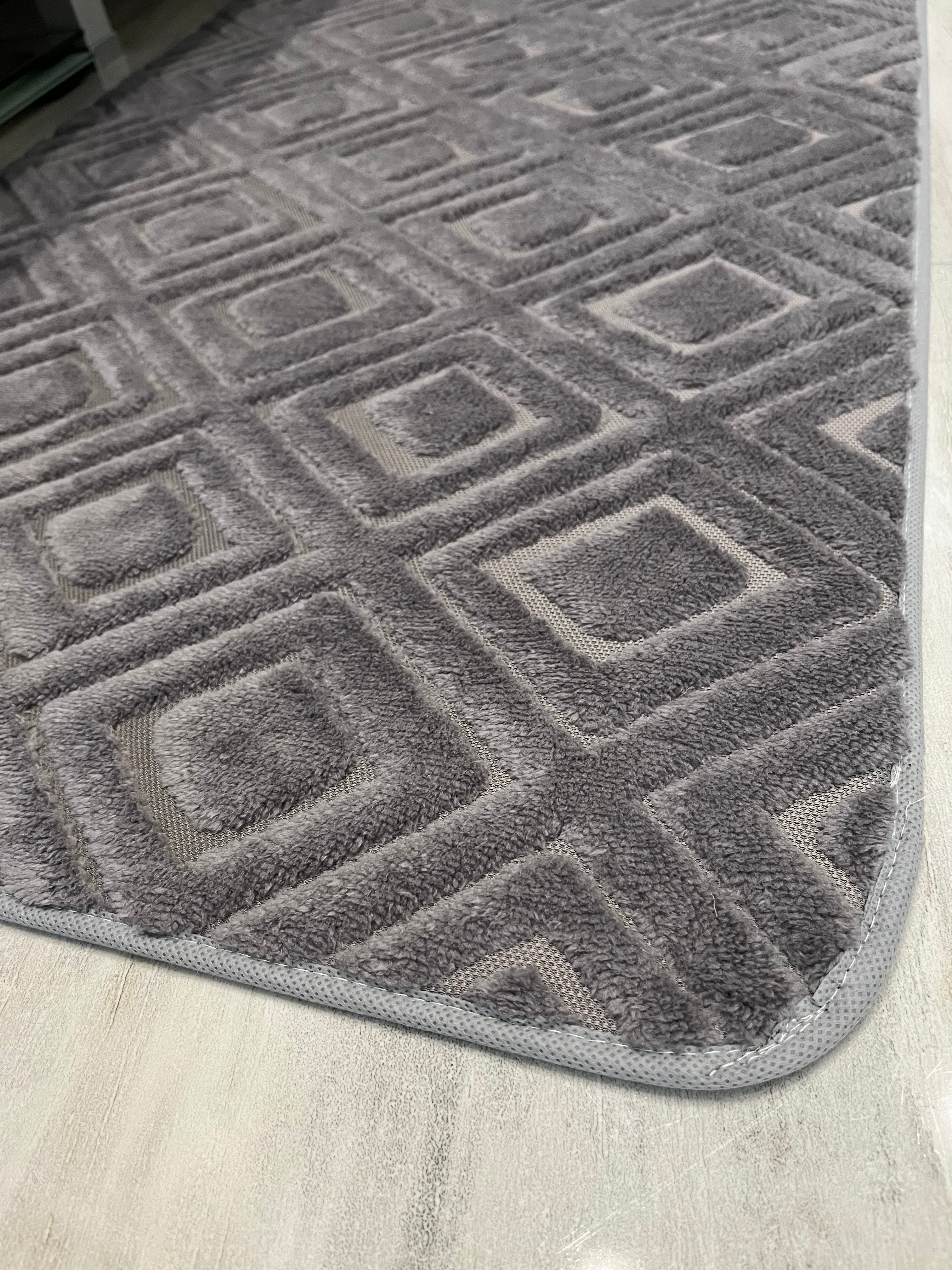 ANTRASİT - Yıkanabilir Kaymaz Taban 60x100 50x60 2&