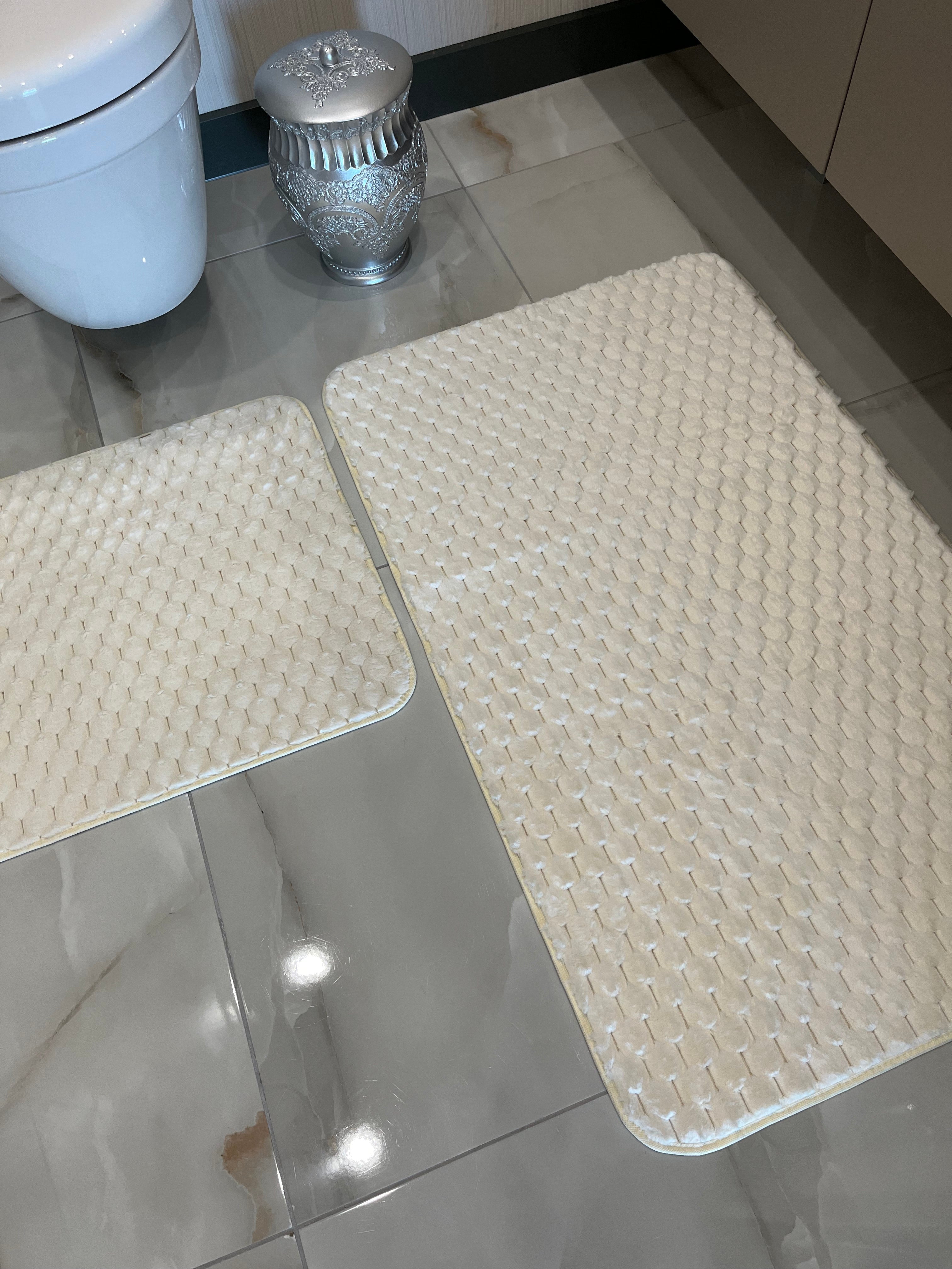 KREM - Yıkanabilir Kaymaz Taban 60x100 50x60 2&
