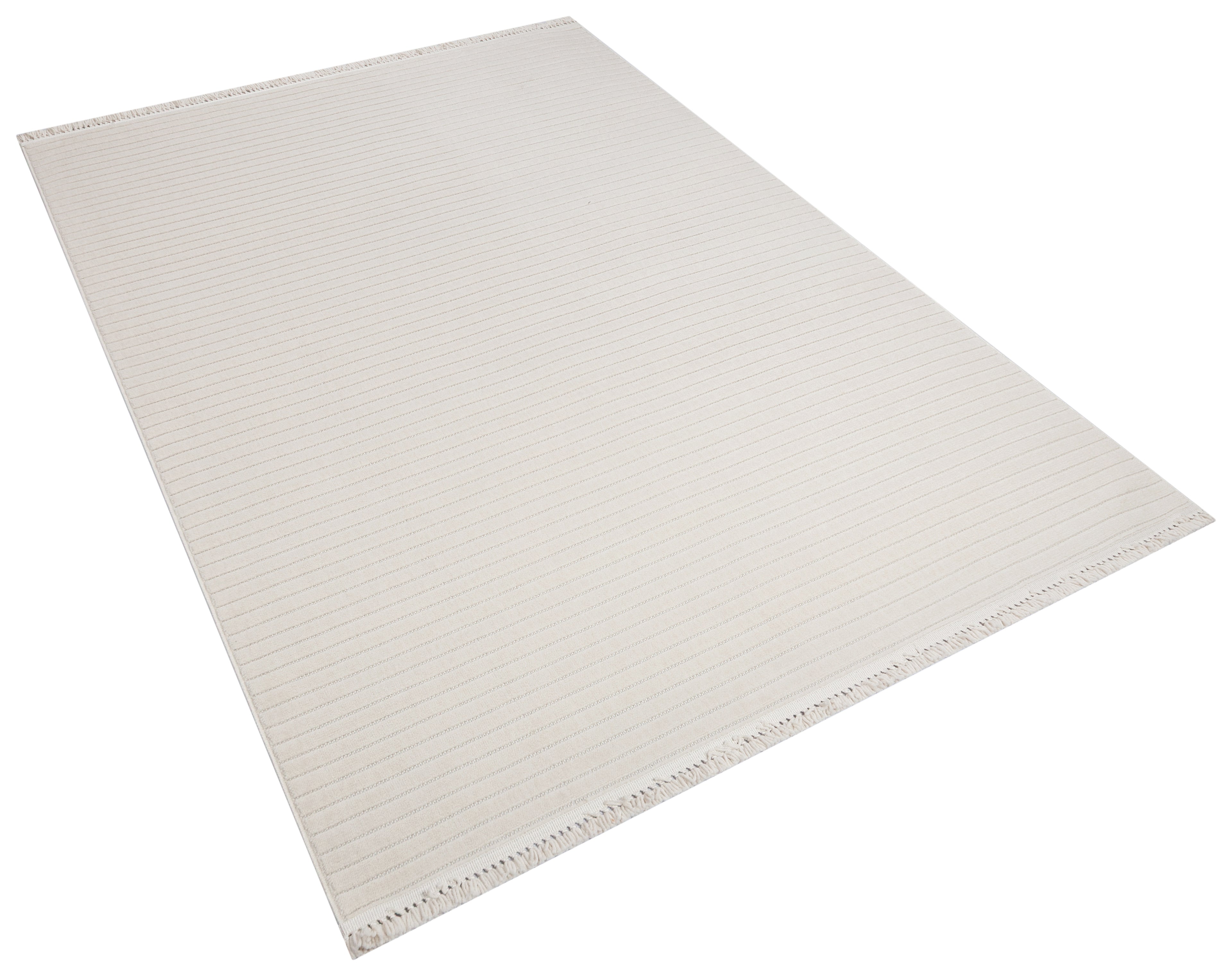 MİLAS T-JP55 BEJ Kabartmalı Modern Geometrik Desenli Salon Koridor Mutfak Halısı