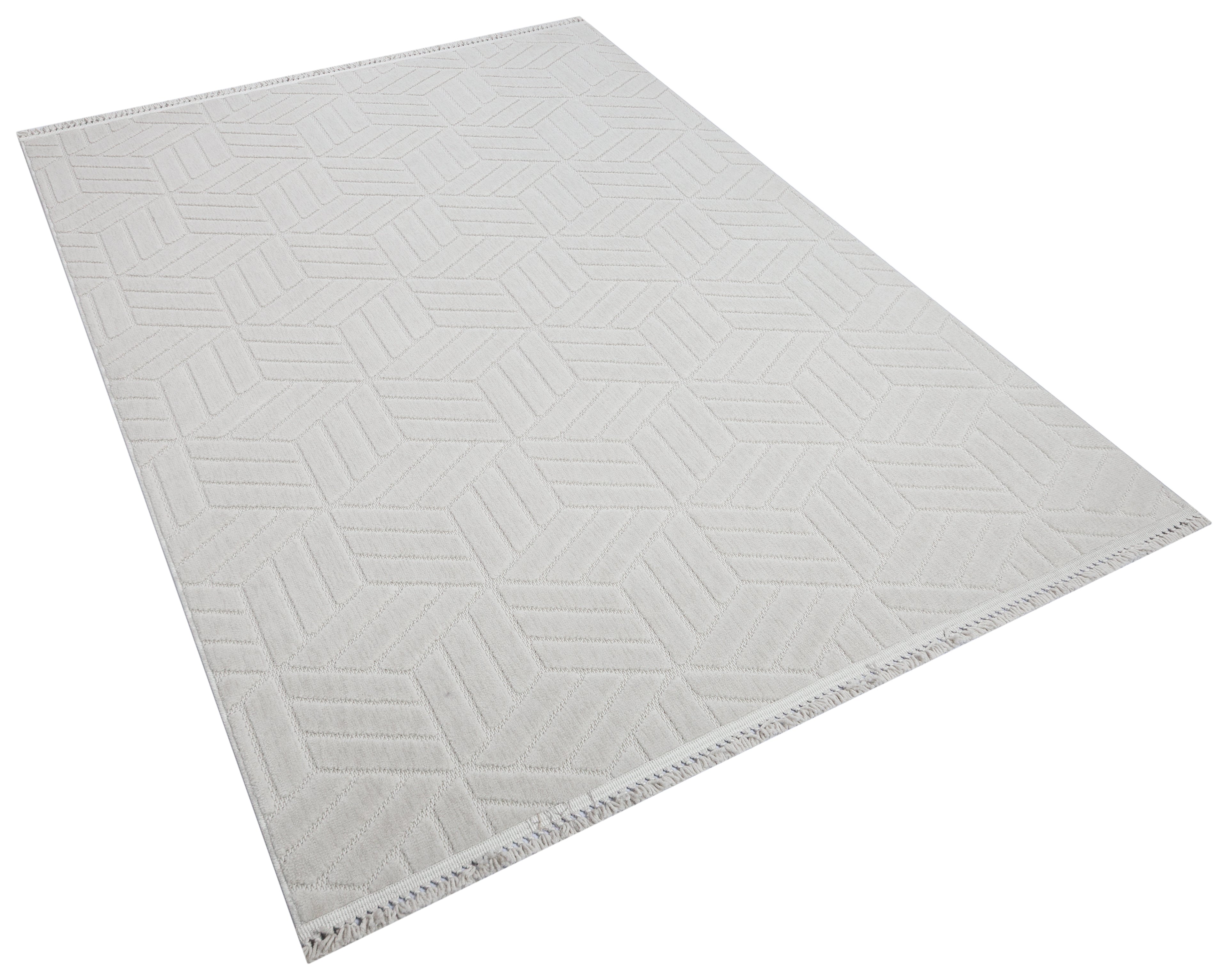 MİLAS T-LO67 GRİ Kabartmalı Modern Geometrik Desenli Salon Koridor Mutfak Halısı
