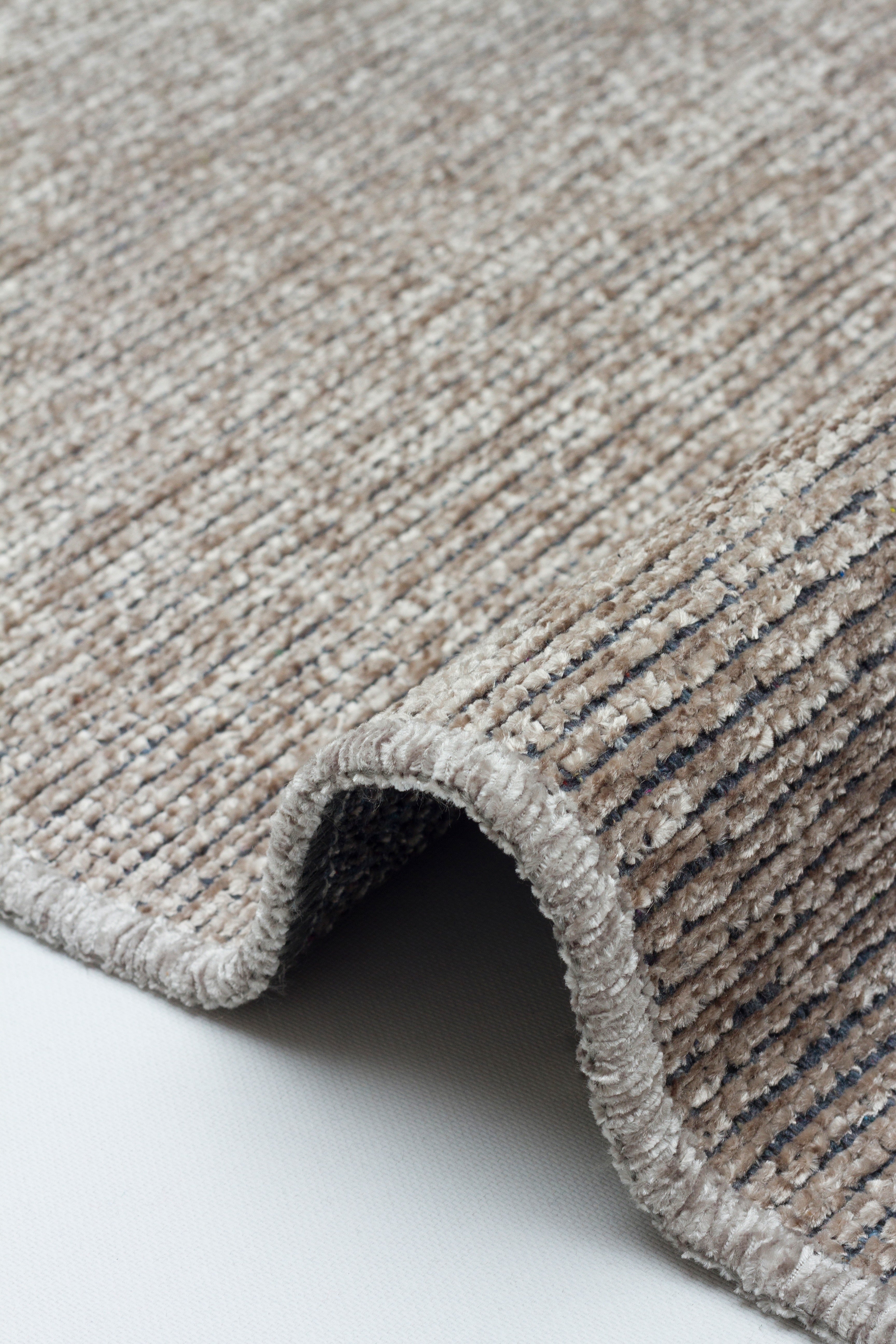 ŞÖNİL SUDE-BEJ Makinede Yıkanabilir Modern Sade Desenli Salon Koridor Mutfak Şönil Dokuma Halı