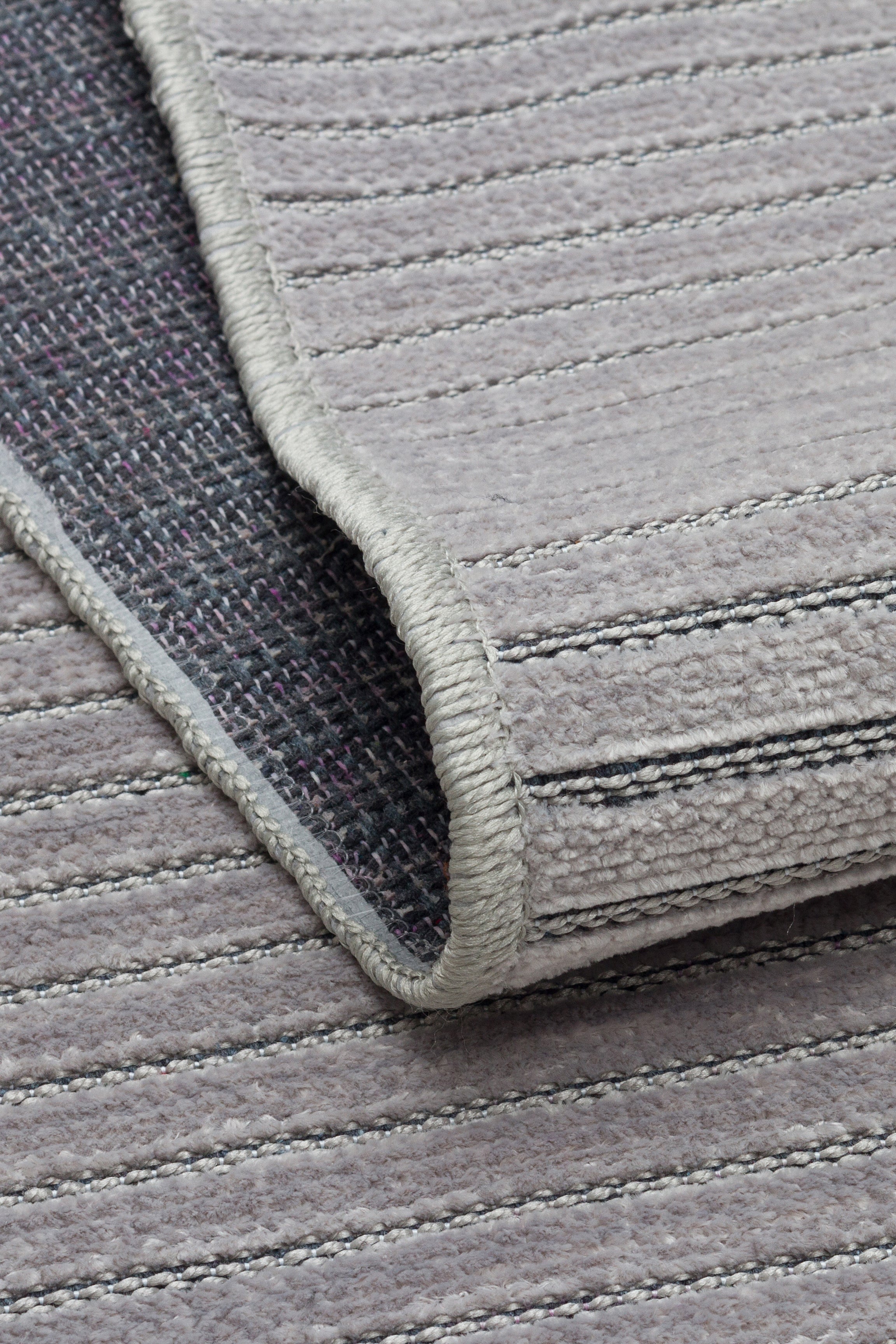ŞÖNİL LİDYA - GRİ Kaymaz Taban Salon Koridor Mutfak Şönil Kilim Dokuma Halı