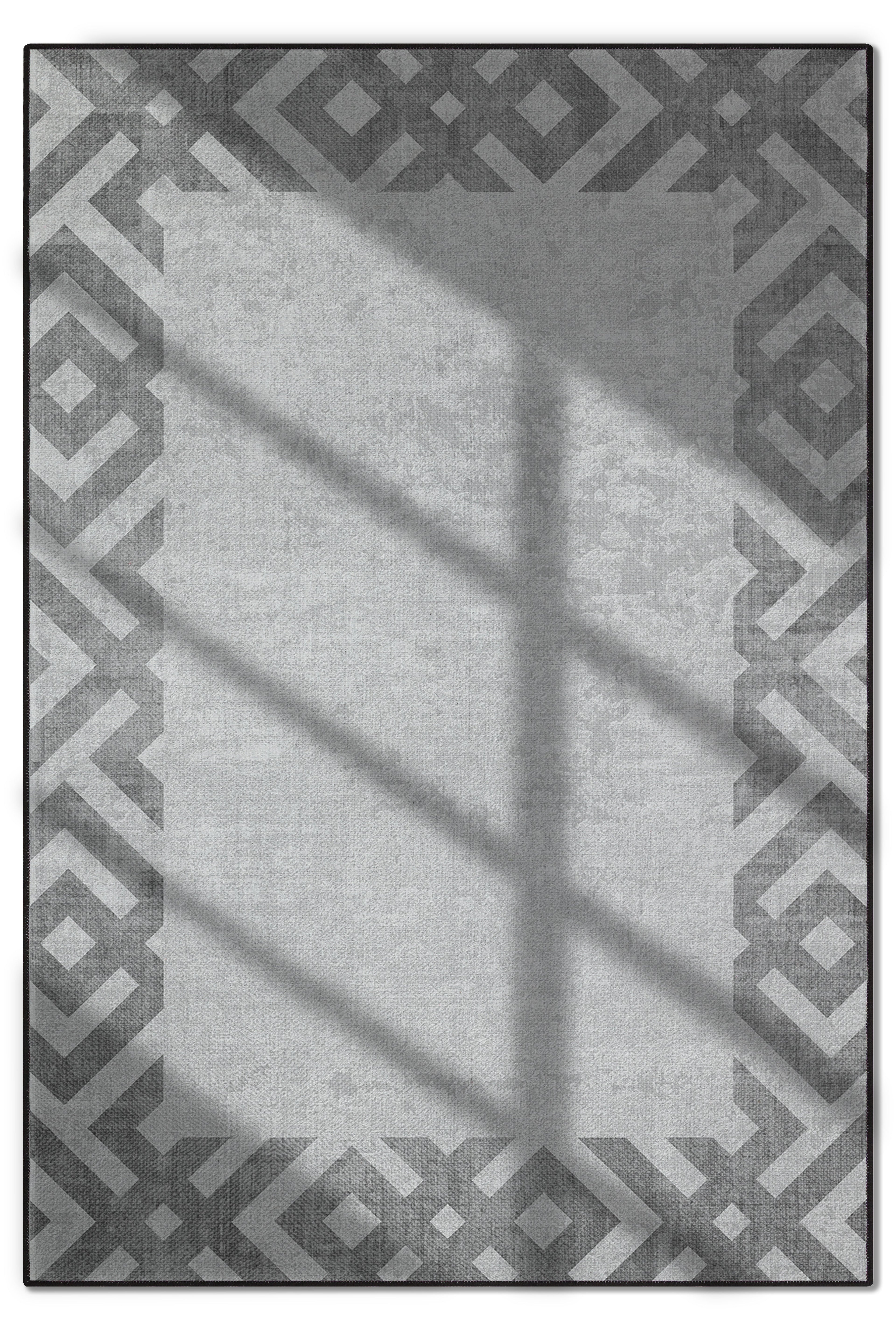 Arte M136-00 Modern Geometrik Desenli Dekoratif Dokuma Halı