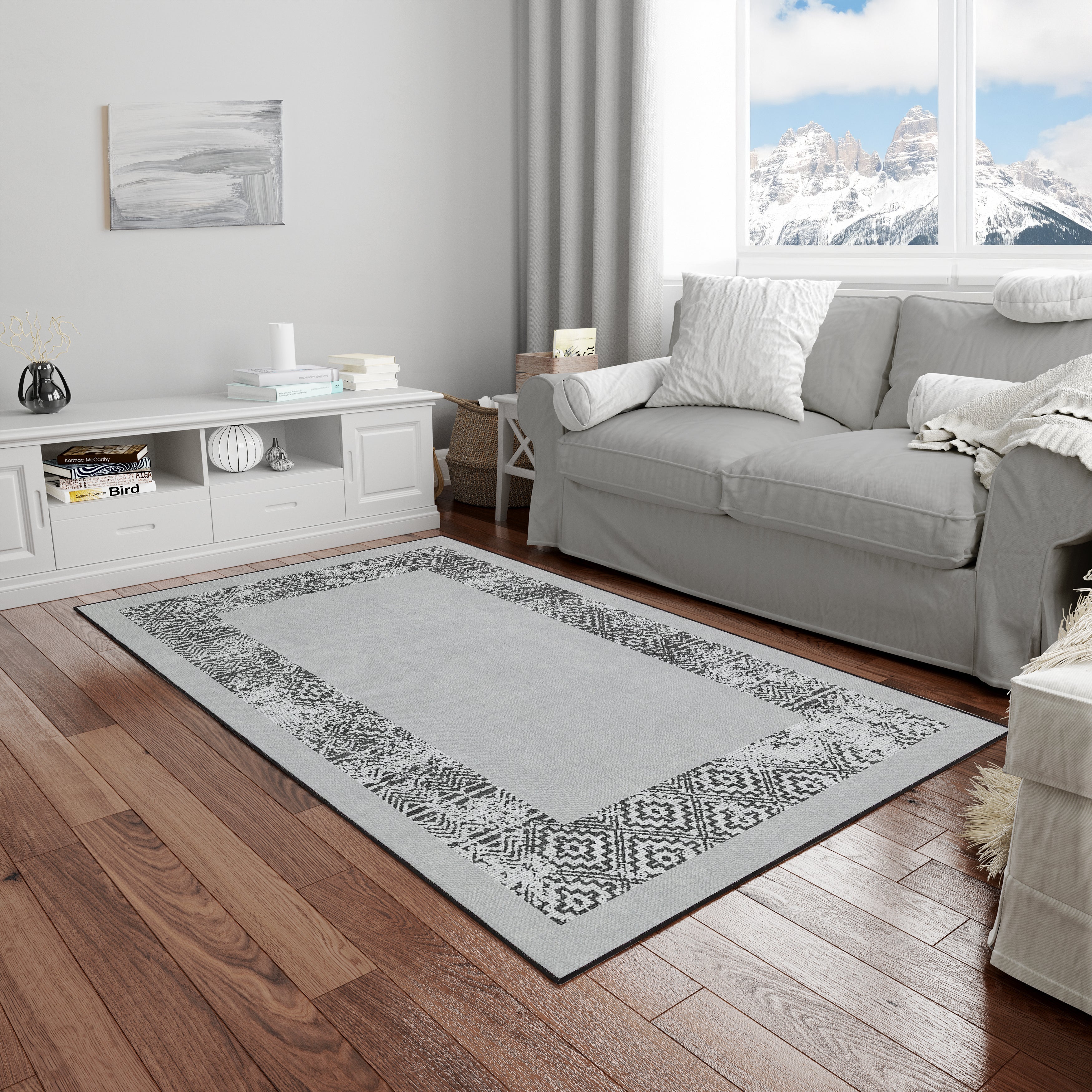 Arte M140 Modern Geometrik Desenli Dekoratif Dokuma Halı
