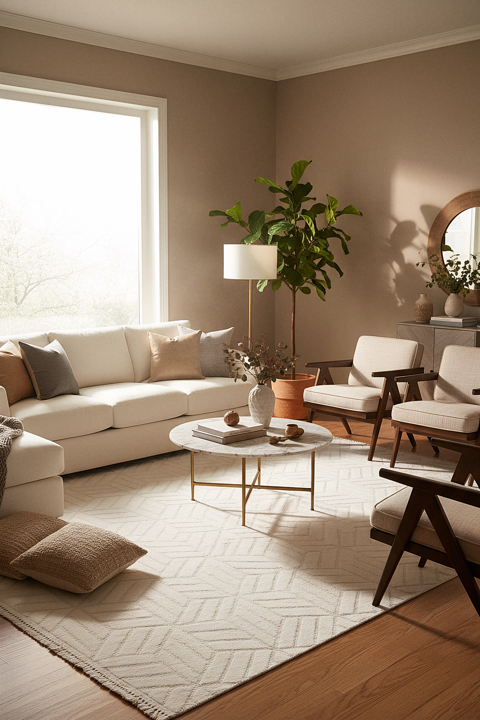 MİLAS T-LO67 KREM Kabartmalı Modern Geometrik Desenli Salon Koridor Mutfak Halısı