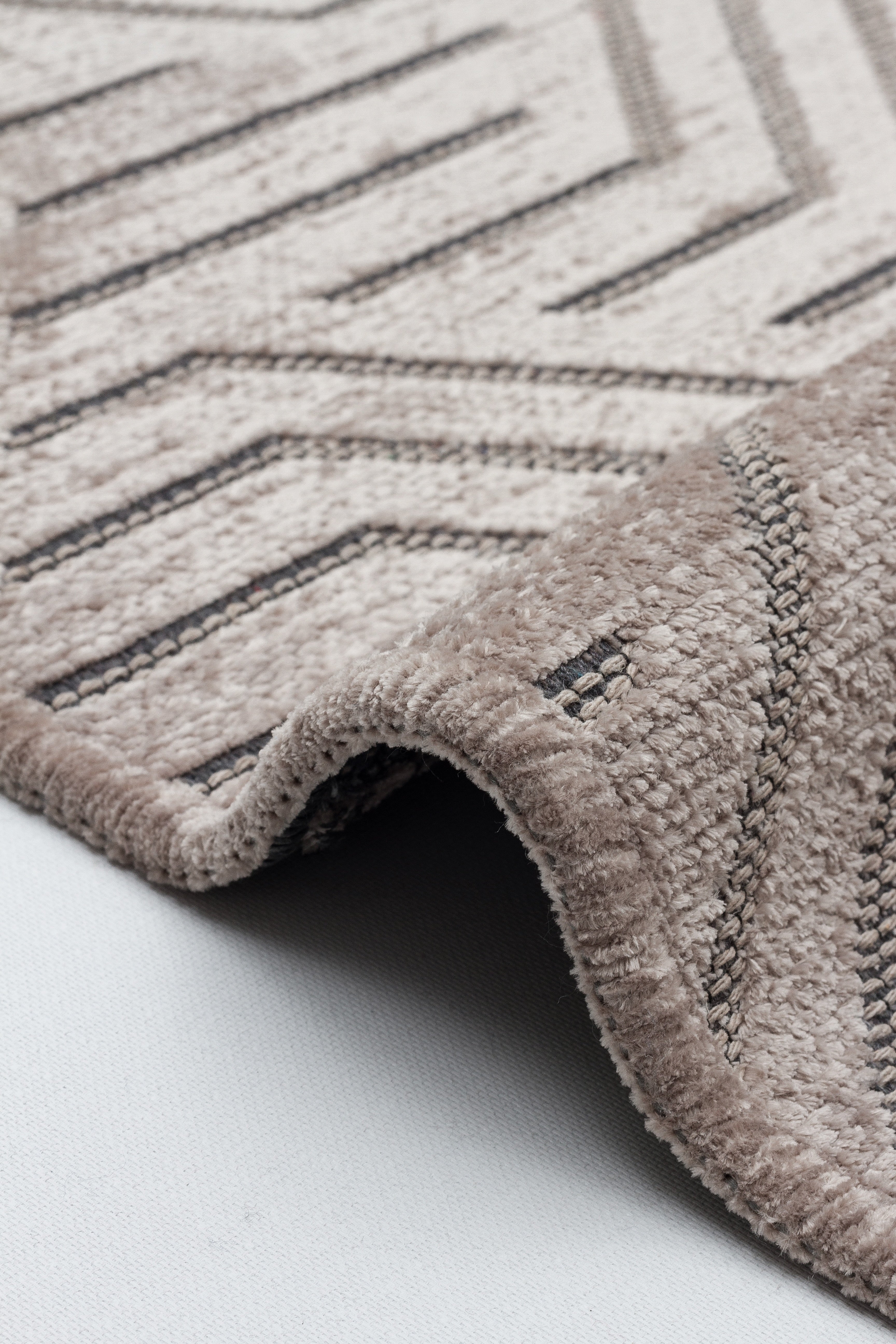 ŞÖNİL PERLA - VİZON Kaymaz Taban Salon Şönil Kilim Dokuma Halı