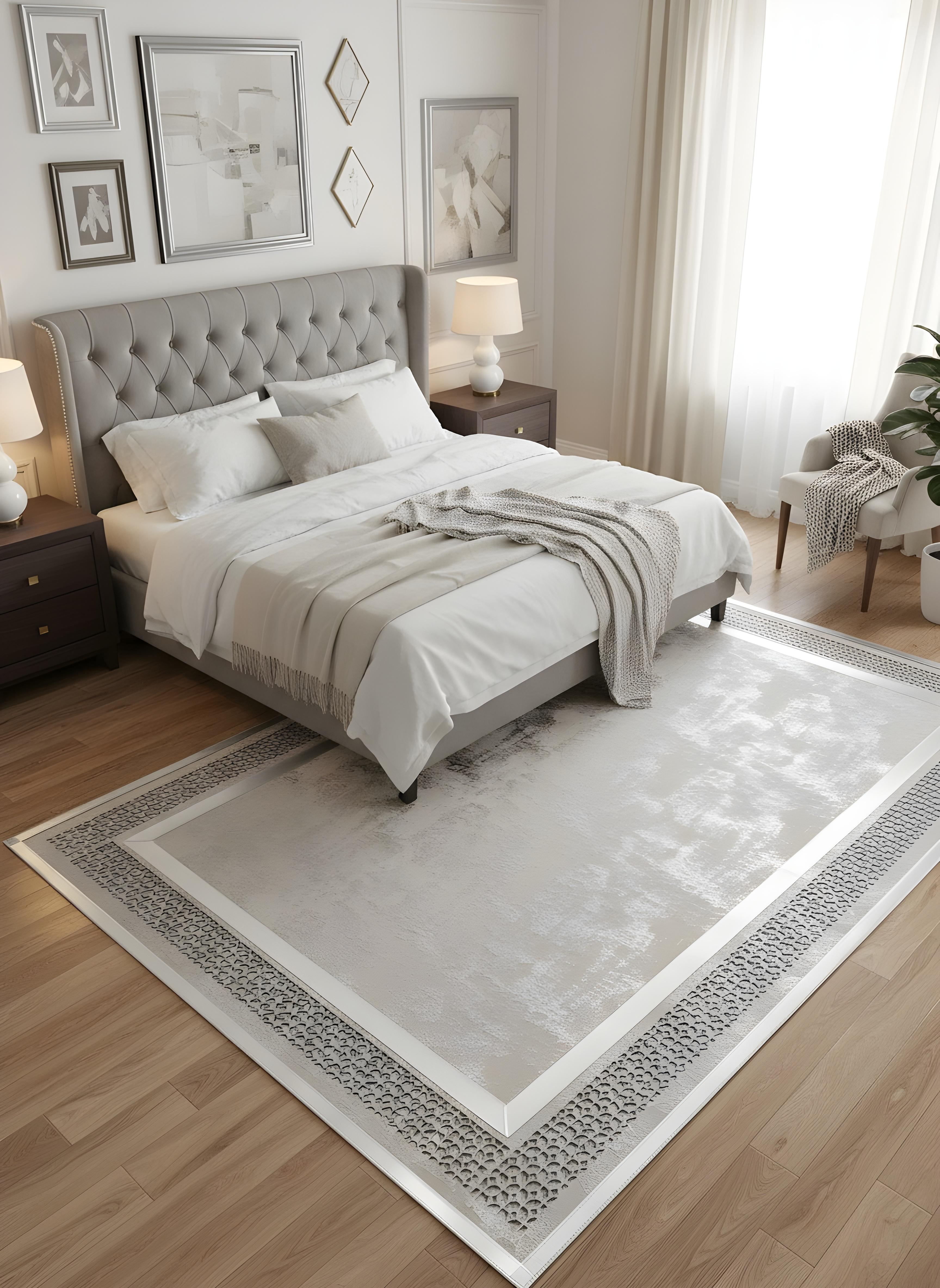 Royal Serisi Valeri - El İşçiliği ile Üretilmiş Varaklı Deri Dekoratif Halı