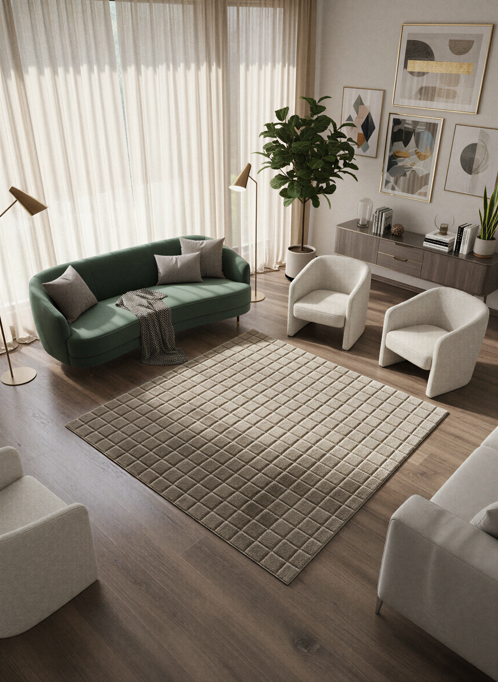 TAVŞAN SAMUR VİZON - Kaymaz Taban Tavşan Shaggy Yatak Odası Oturma Odası Çocuk Odası Halısı