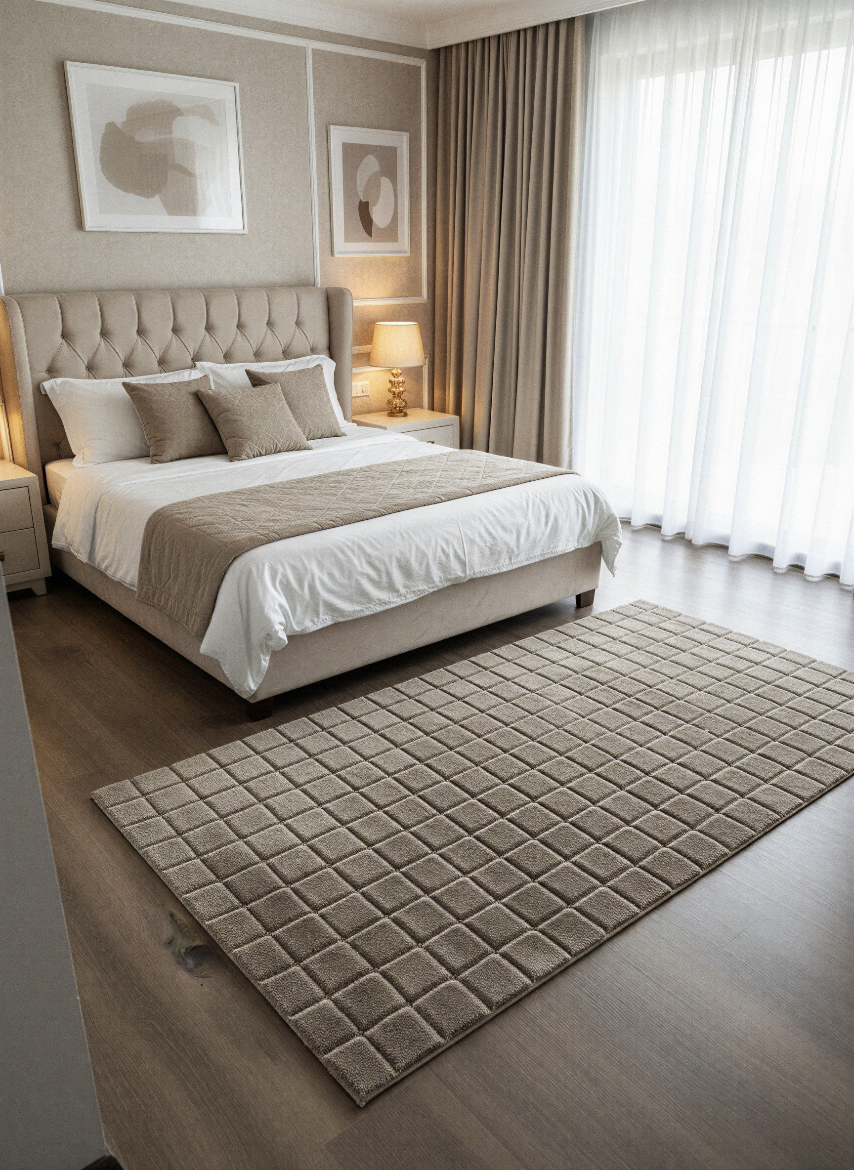 TAVŞAN SAMUR VİZON - Kaymaz Taban Tavşan Shaggy Yatak Odası Oturma Odası Çocuk Odası Halısı