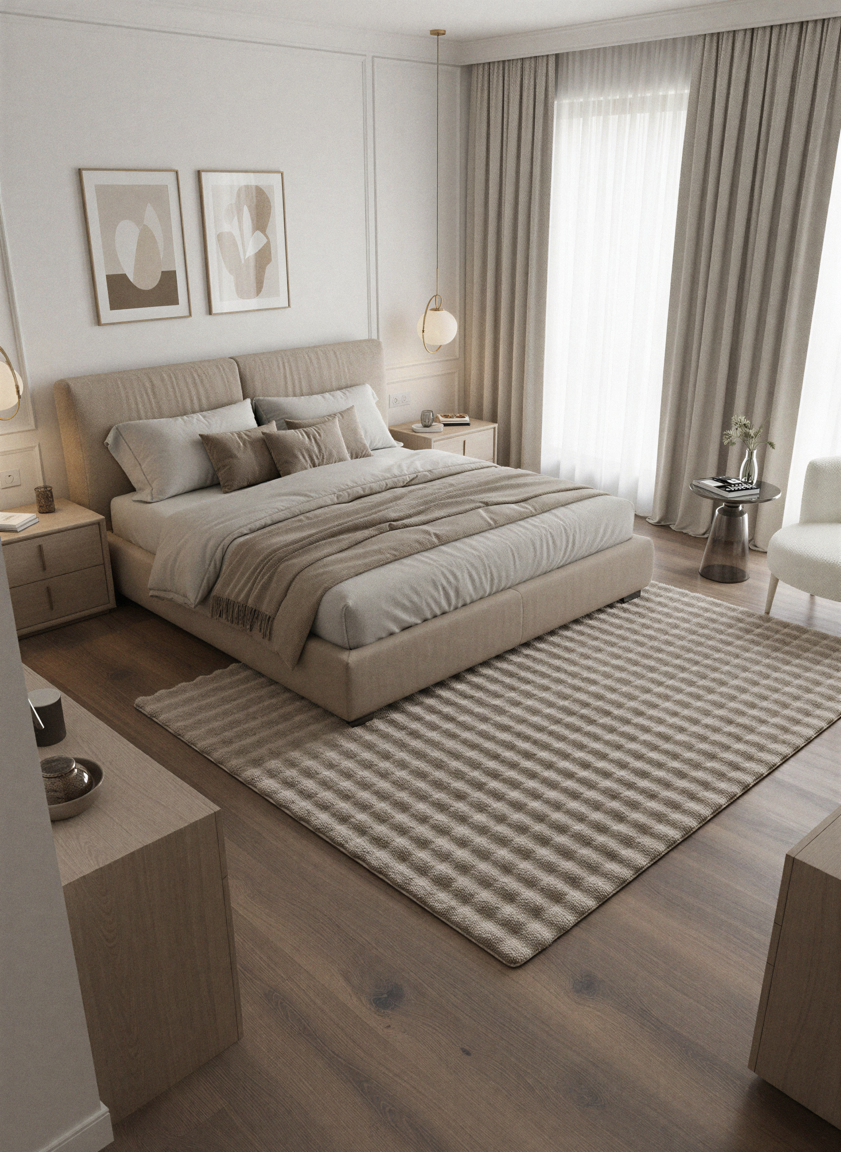 TAVŞAN BUBBLE VİZON - Kaymaz Dokuma Taban Tavşan Shaggy Yatak Odası Oturma Odası Çocuk Odası Halısı