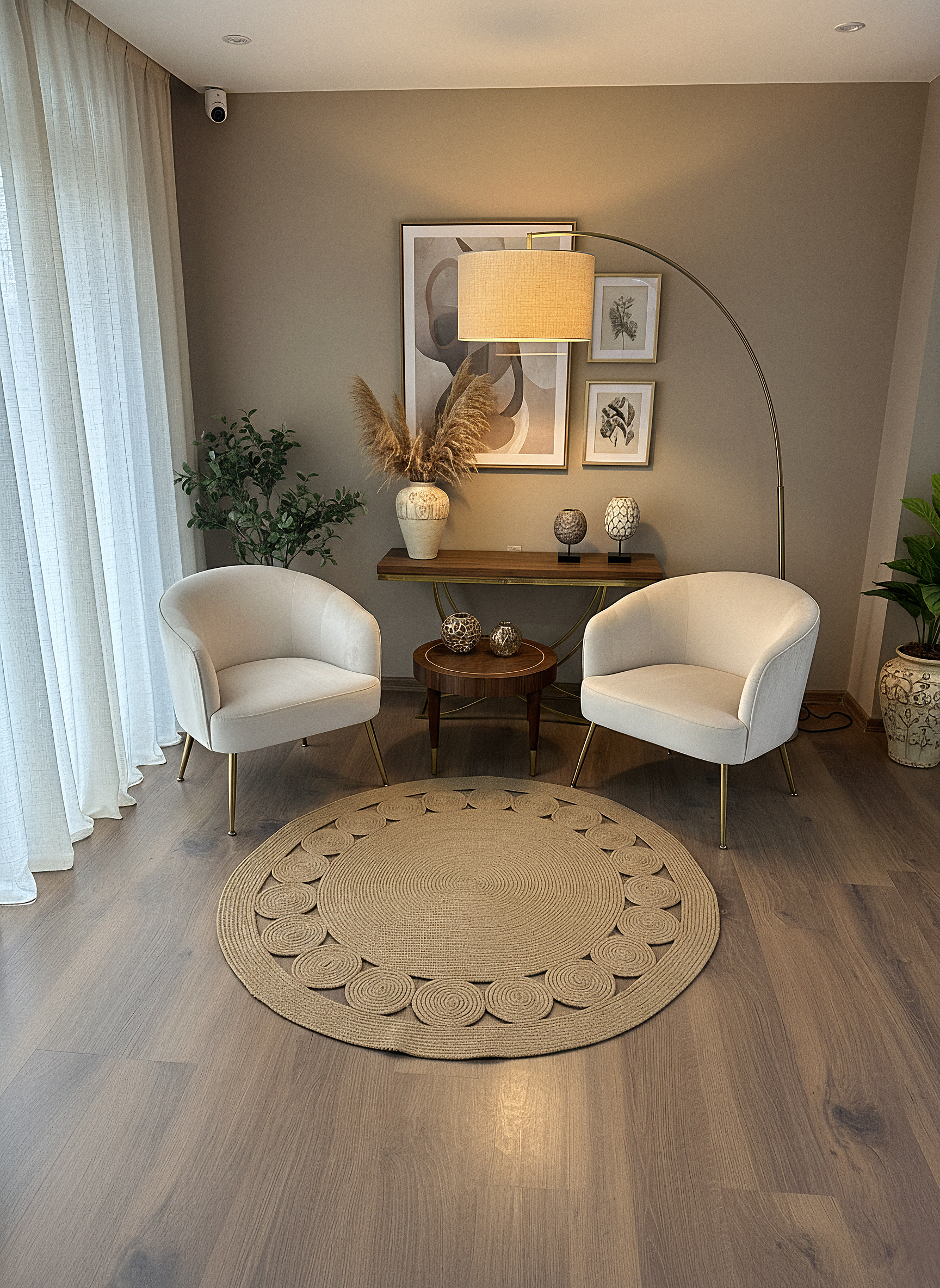 JÜT-RV424 Elde Dokuma Doğal Jüt Hasır Halı