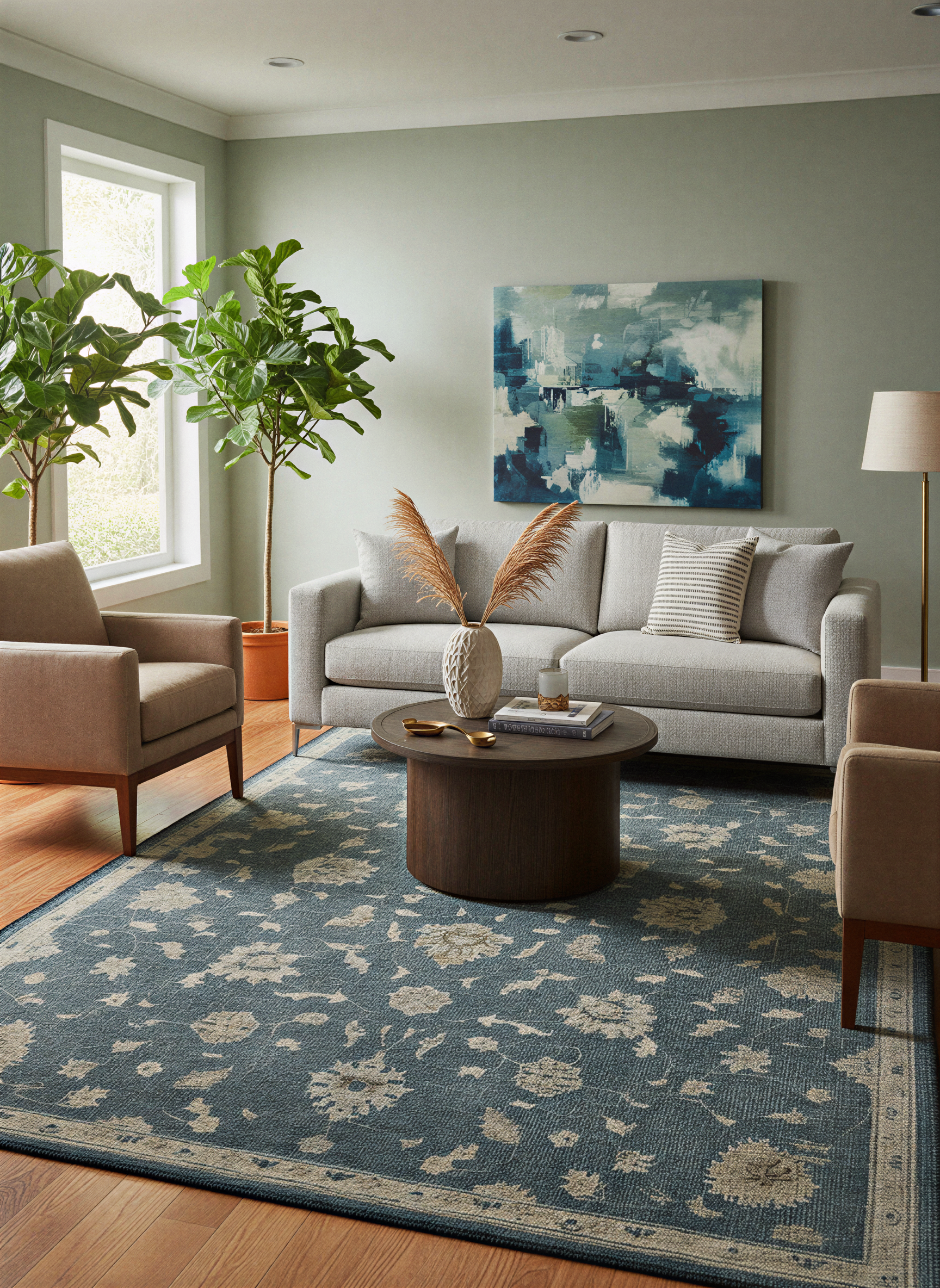 Arte HD020 Vintage Klasik Desenli Dekoratif Dokuma Halı