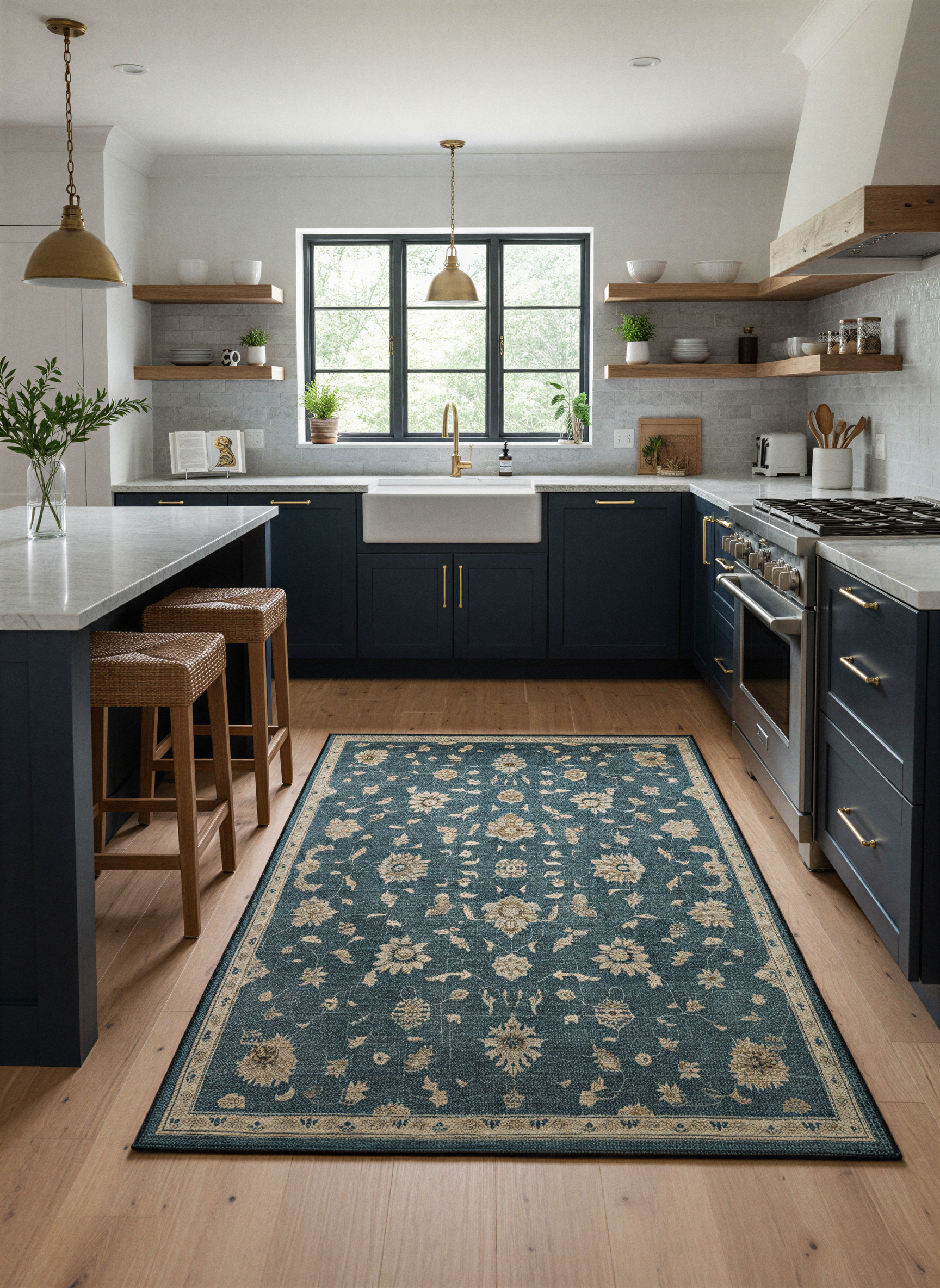 Arte HD020 Vintage Klasik Desenli Dekoratif Dokuma Halı