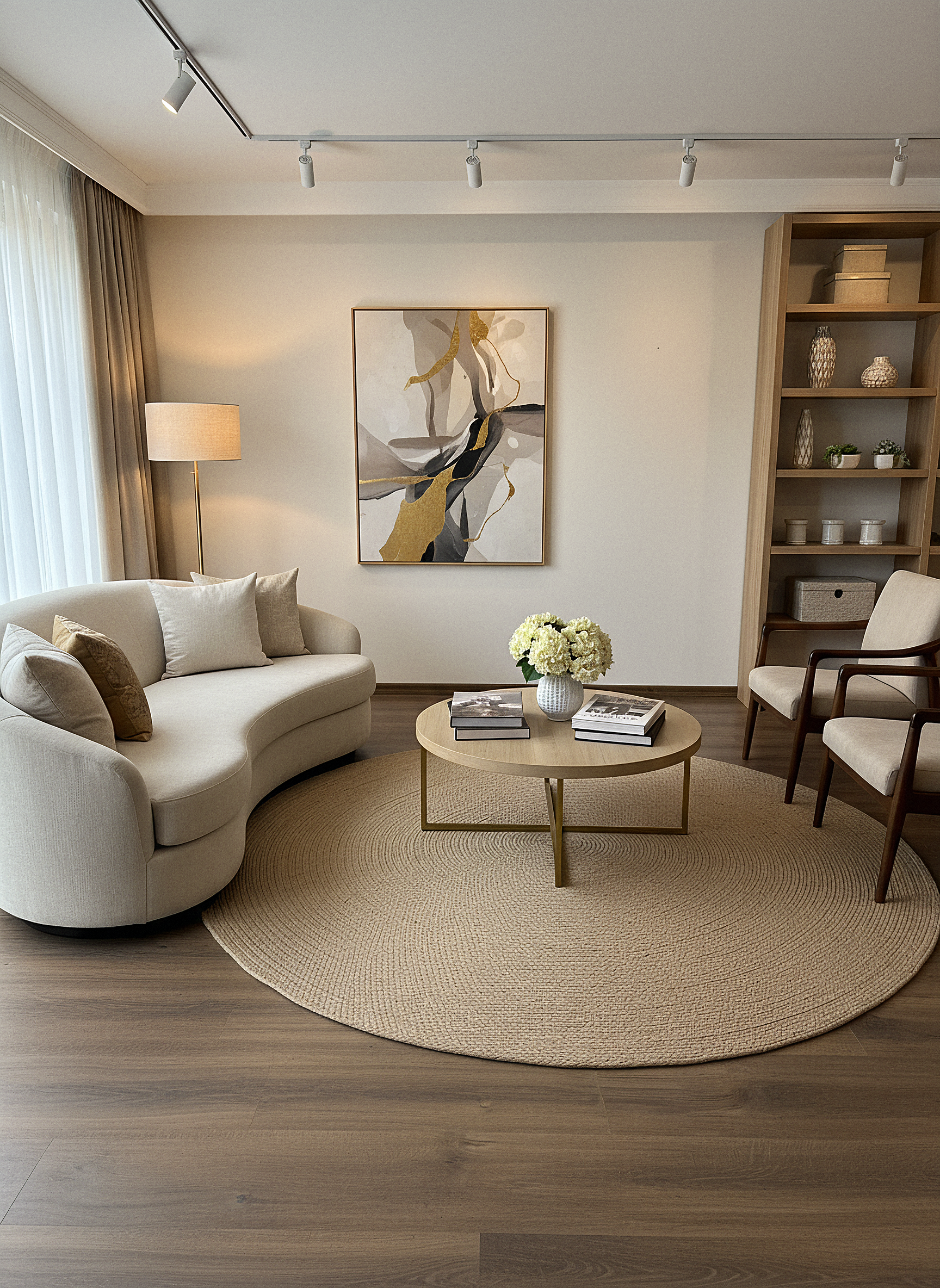 JÜT ÖRGÜ-13 BEJ El Örgüsü Jüt Hasır Halı