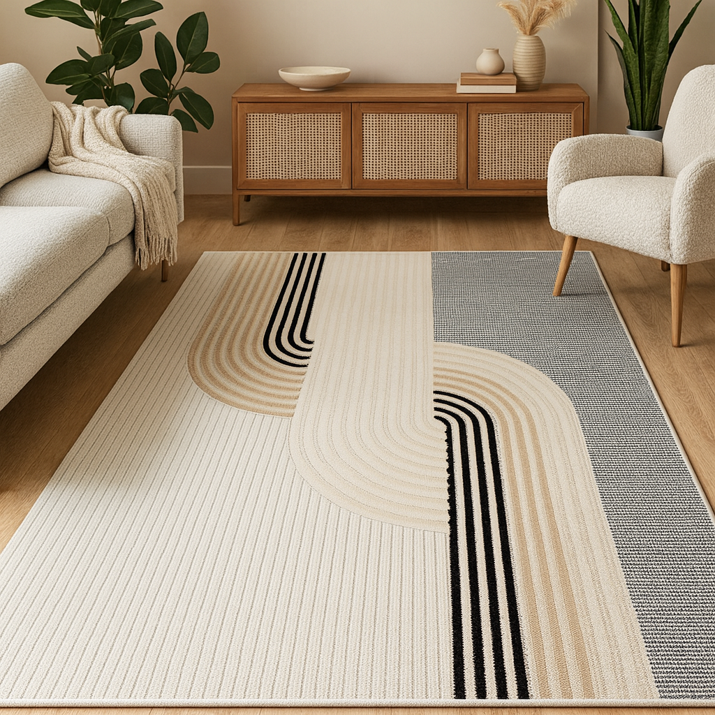 Arte HD Luna Beige - Chenille Rug