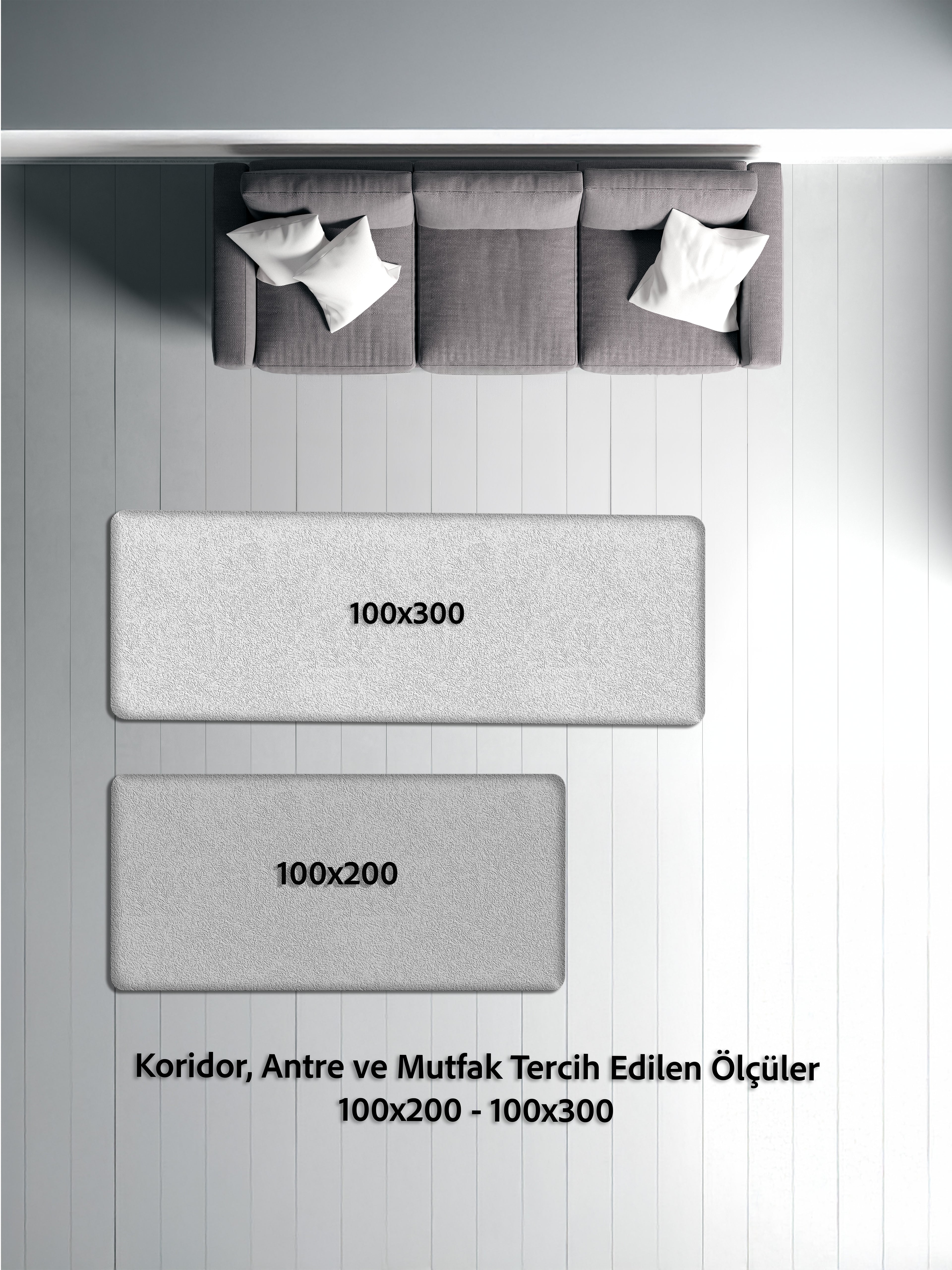 SİSAL-C01619 KREM Jüt Hasır Dokulu Doğal Salon Mutfak Koridor Balkon Halısı