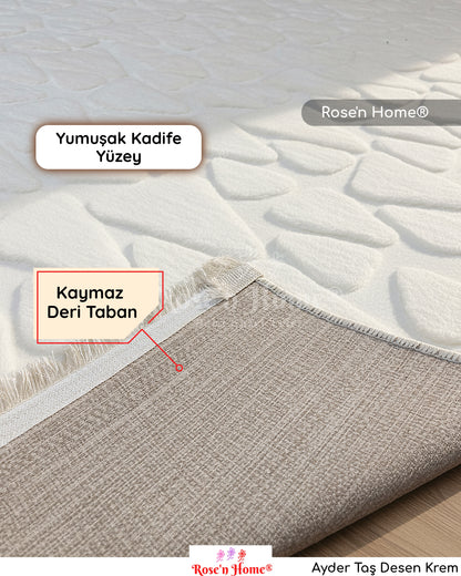 Ayder Taş Desen Krem