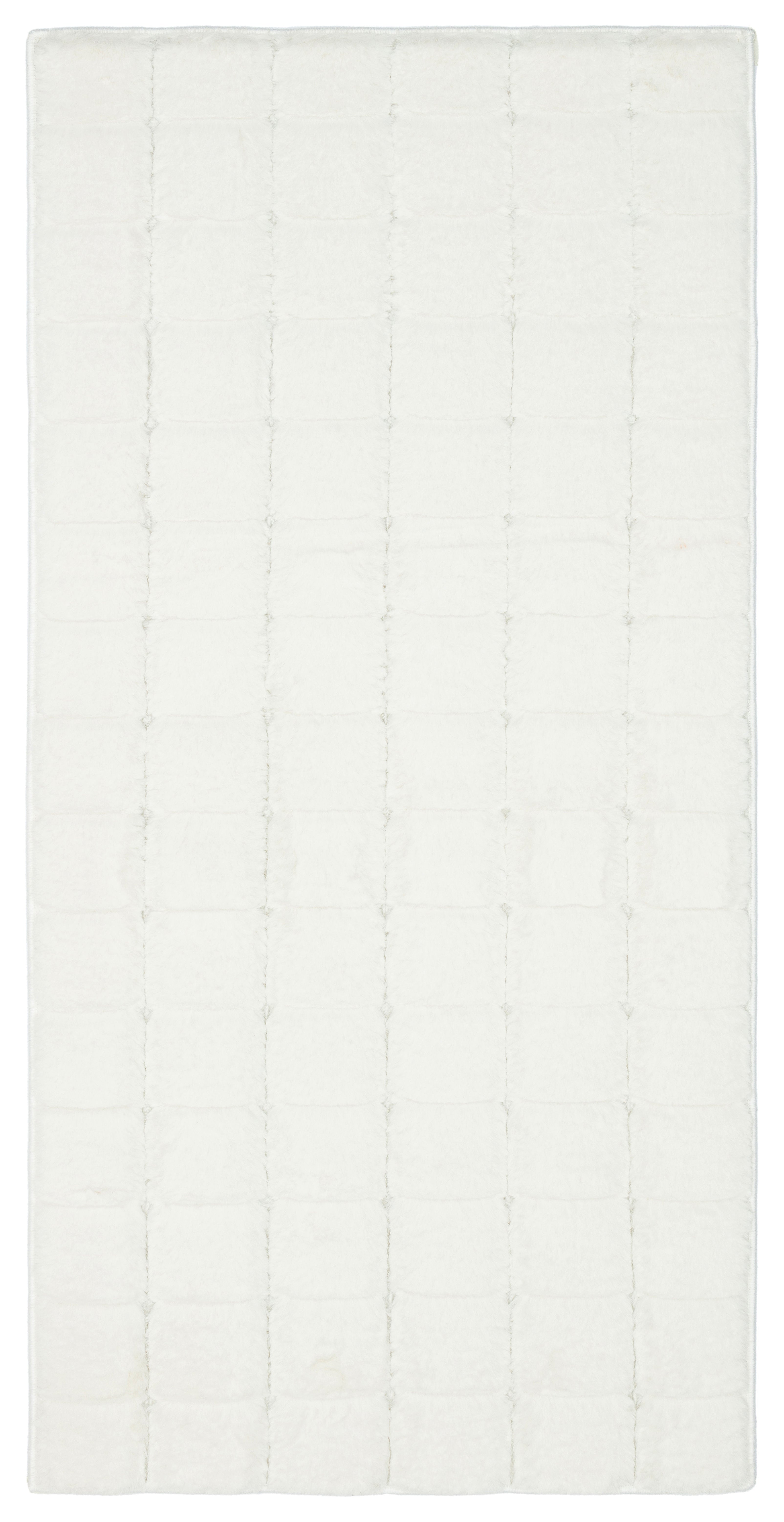 TAVŞAN SAMUR BEYAZ - Kaymaz Taban Tavşan Shaggy Yatak Odası Oturma Odası Çocuk Odası Halısı