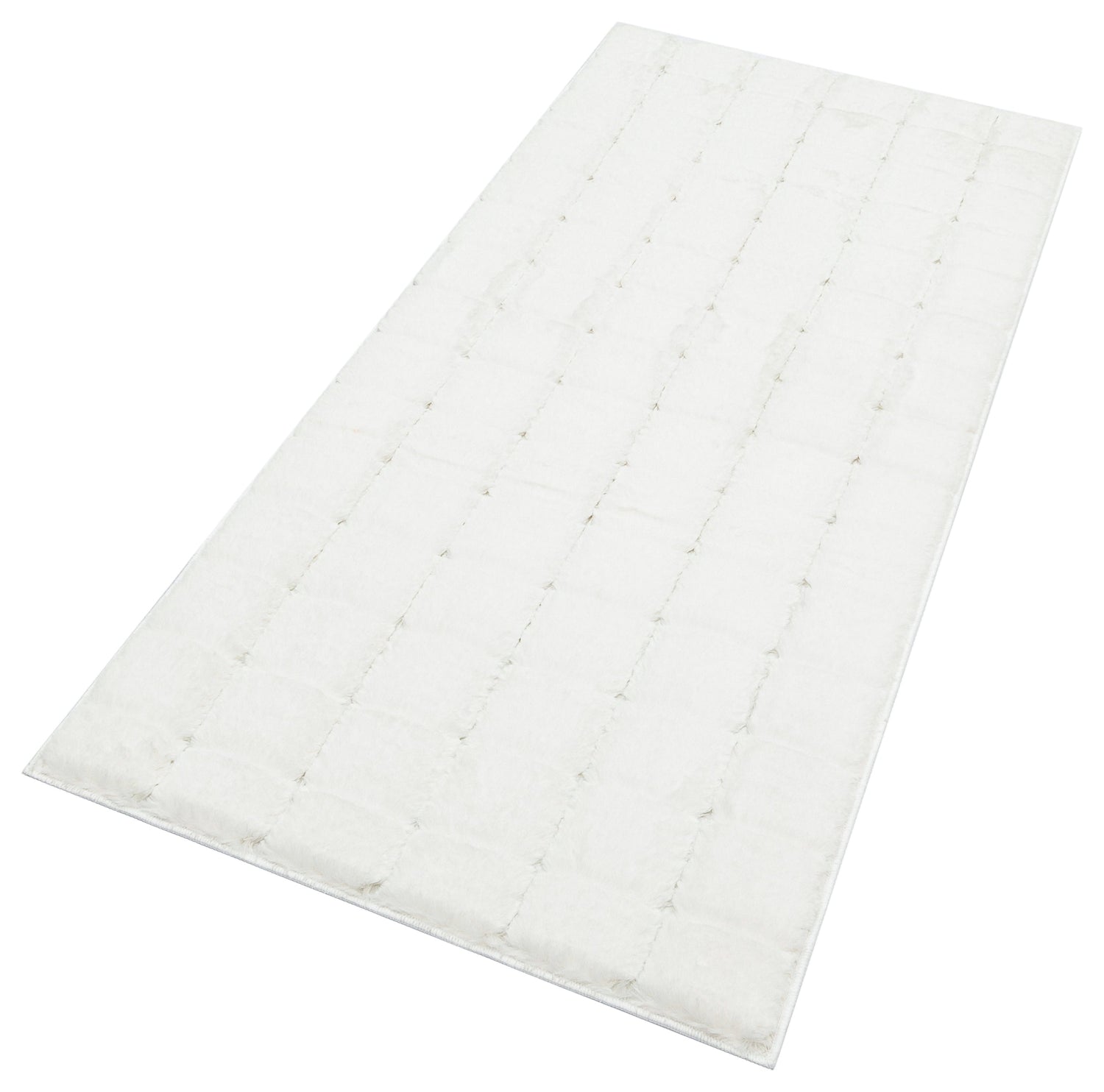 TAVŞAN SAMUR BEYAZ - Kaymaz Taban Tavşan Shaggy Yatak Odası Oturma Odası Çocuk Odası Halısı