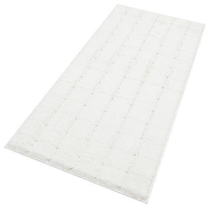 TAVŞAN SAMUR BEYAZ - Kaymaz Taban Tavşan Shaggy Yatak Odası Oturma Odası Çocuk Odası Halısı