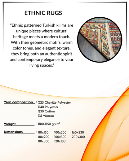 Ethnic ES3 - Ethnic Pattern Turkish Rug