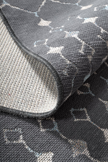 ŞÖNİL MODERN - ANTRASİT Kaymaz Taban Salon Koridor Mutfak Şönil Kilim Dokuma Halı