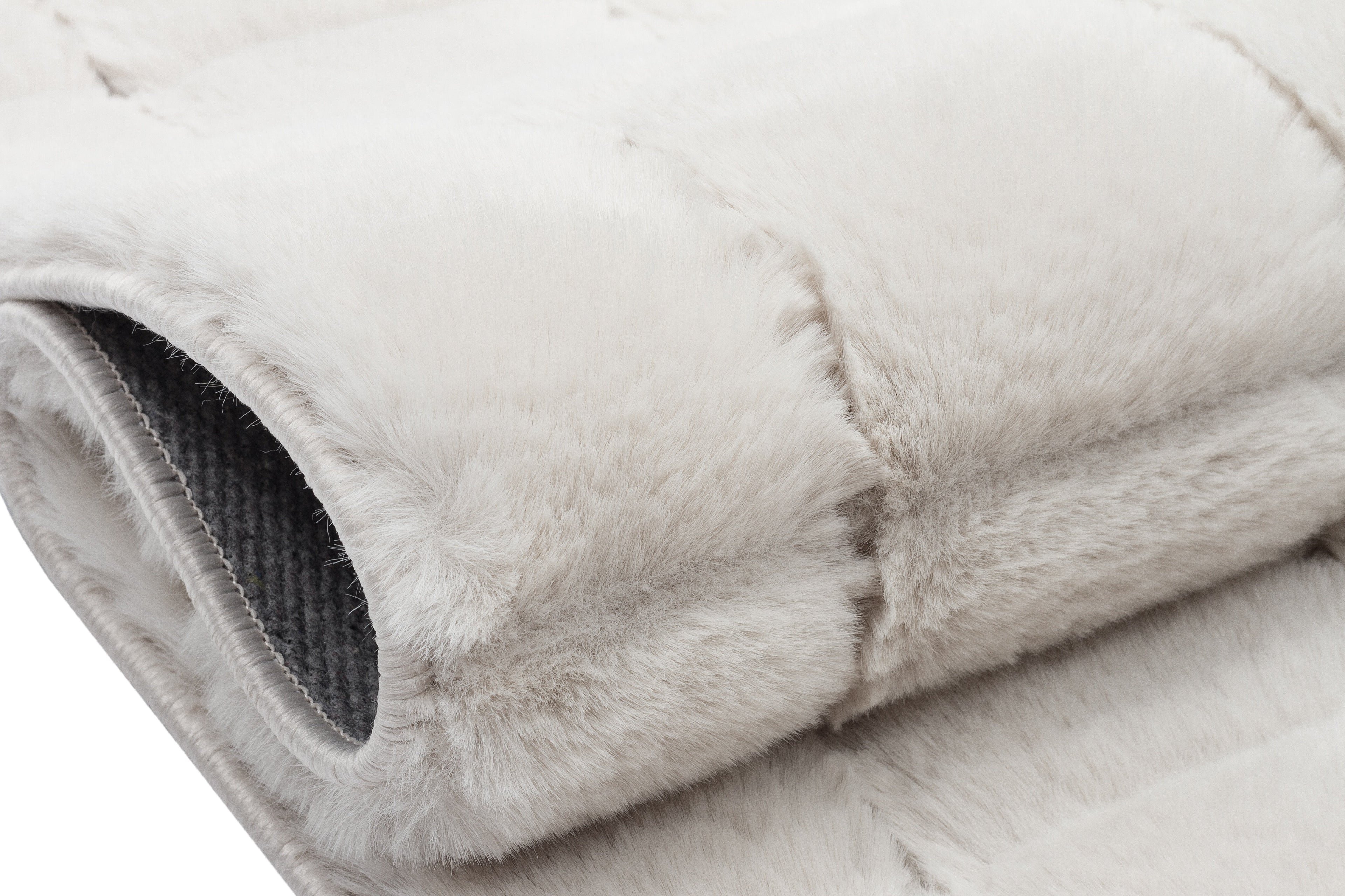 TAVŞAN SAMUR BEJ -  Kaymaz Taban Tavşan Shaggy Yatak Odası Oturma Odası Çocuk Odası Halısı