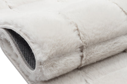 TAVŞAN SAMUR BEJ -  Kaymaz Taban Tavşan Shaggy Yatak Odası Oturma Odası Çocuk Odası Halısı