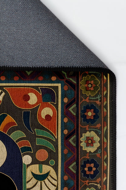 Arte HD034 Soyut ve Klasik Desenli Dekoratif Dokuma Halı