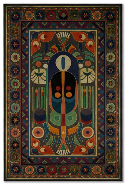 Arte HD034 Soyut ve Klasik Desenli Dekoratif Dokuma Halı