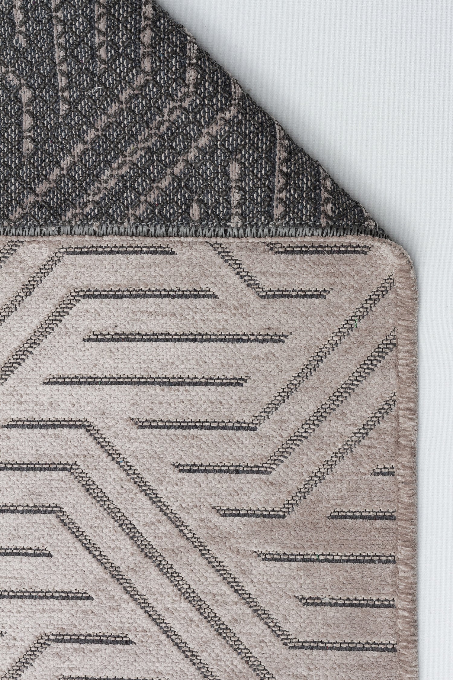 ŞÖNİL PERLA - VİZON Kaymaz Taban Salon Şönil Kilim Dokuma Halı