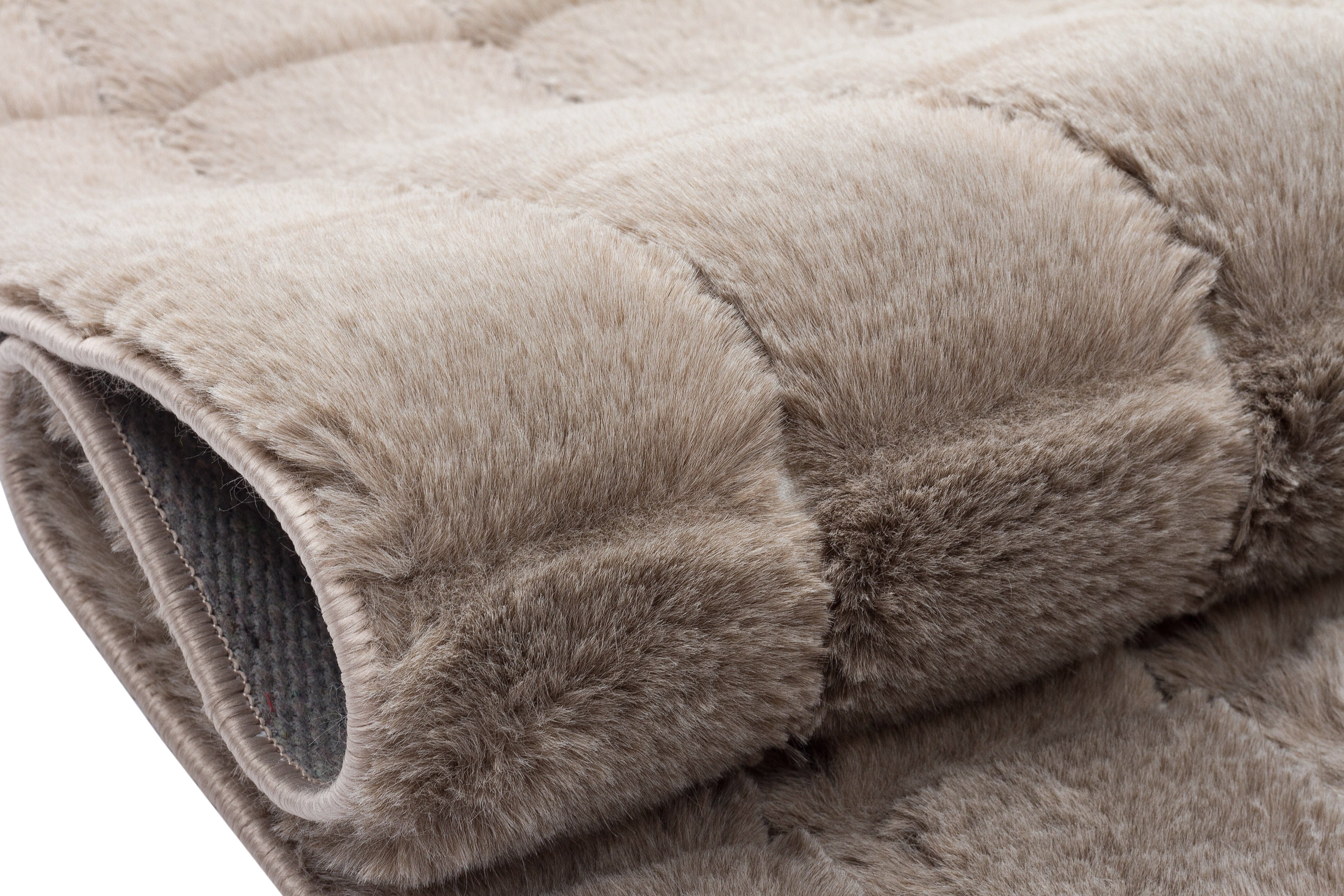 TAVŞAN SAMUR VİZON -  Kaymaz Taban Tavşan Shaggy Yatak Odası Oturma Odası Çocuk Odası Halısı